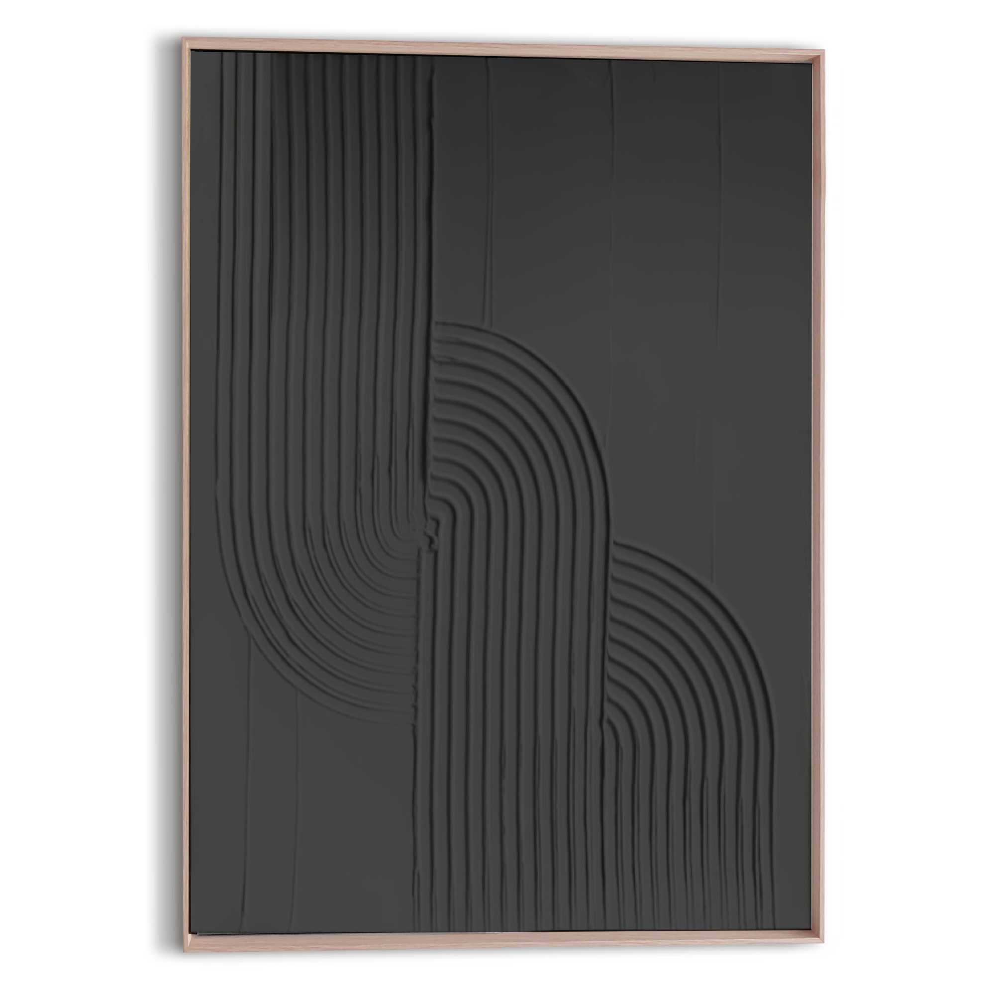 Reinders Wandbild "Knot - charcoal", Wohnzimmer - Schwarz - MDF - Abstrakt günstig online kaufen