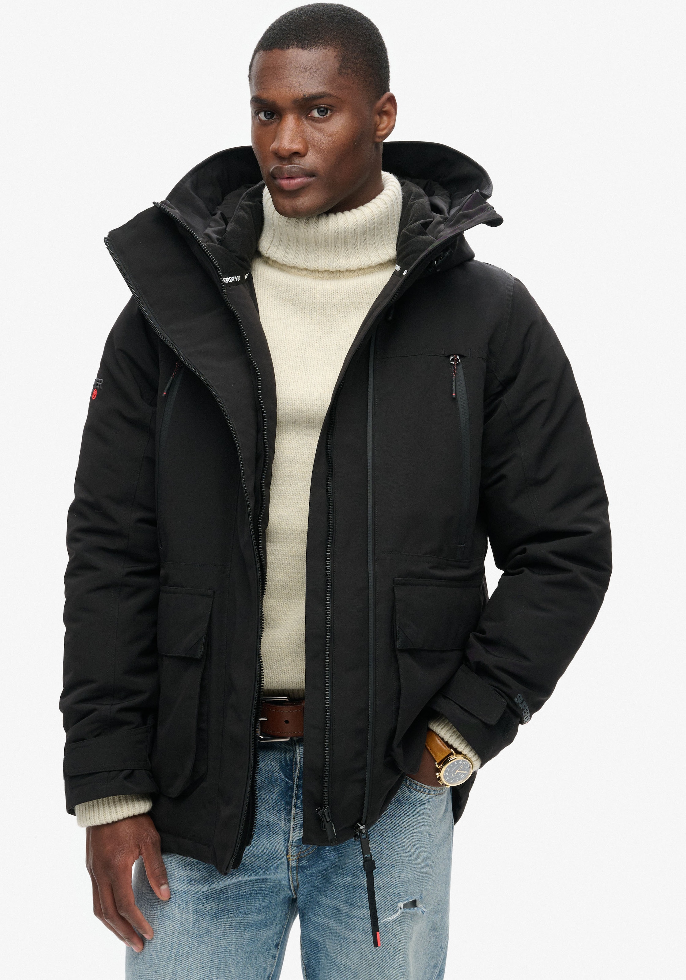 Superdry Outdoorjacke »HOOD ULTIMATE EMB WINDBREAKER«, mit Kapuze