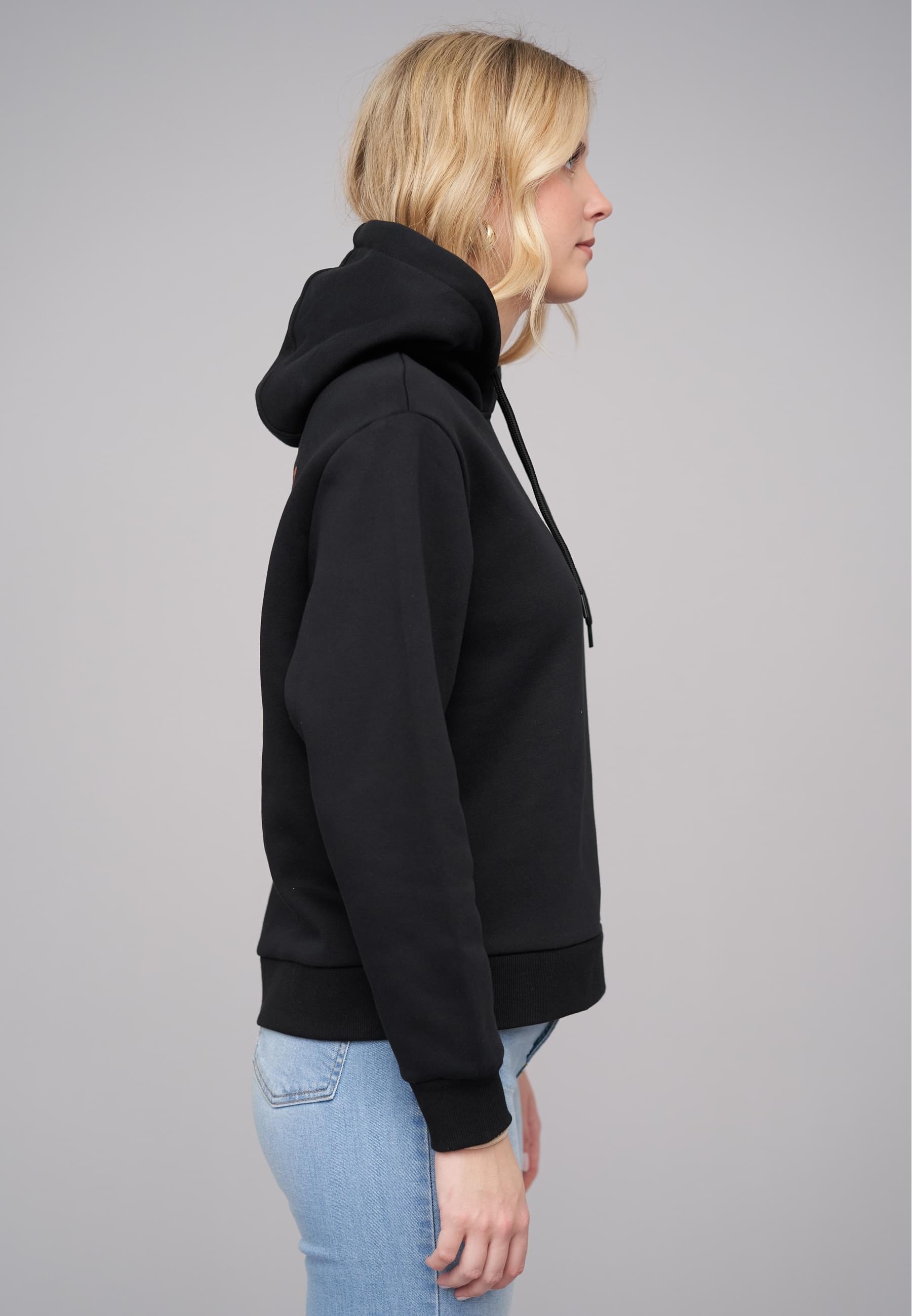 CLOUD 5IVE Kapuzenpullover »CLOUD 5IVE Ladies 77 Free Spirit Black Everyday Hoodie«, (1 tlg.)