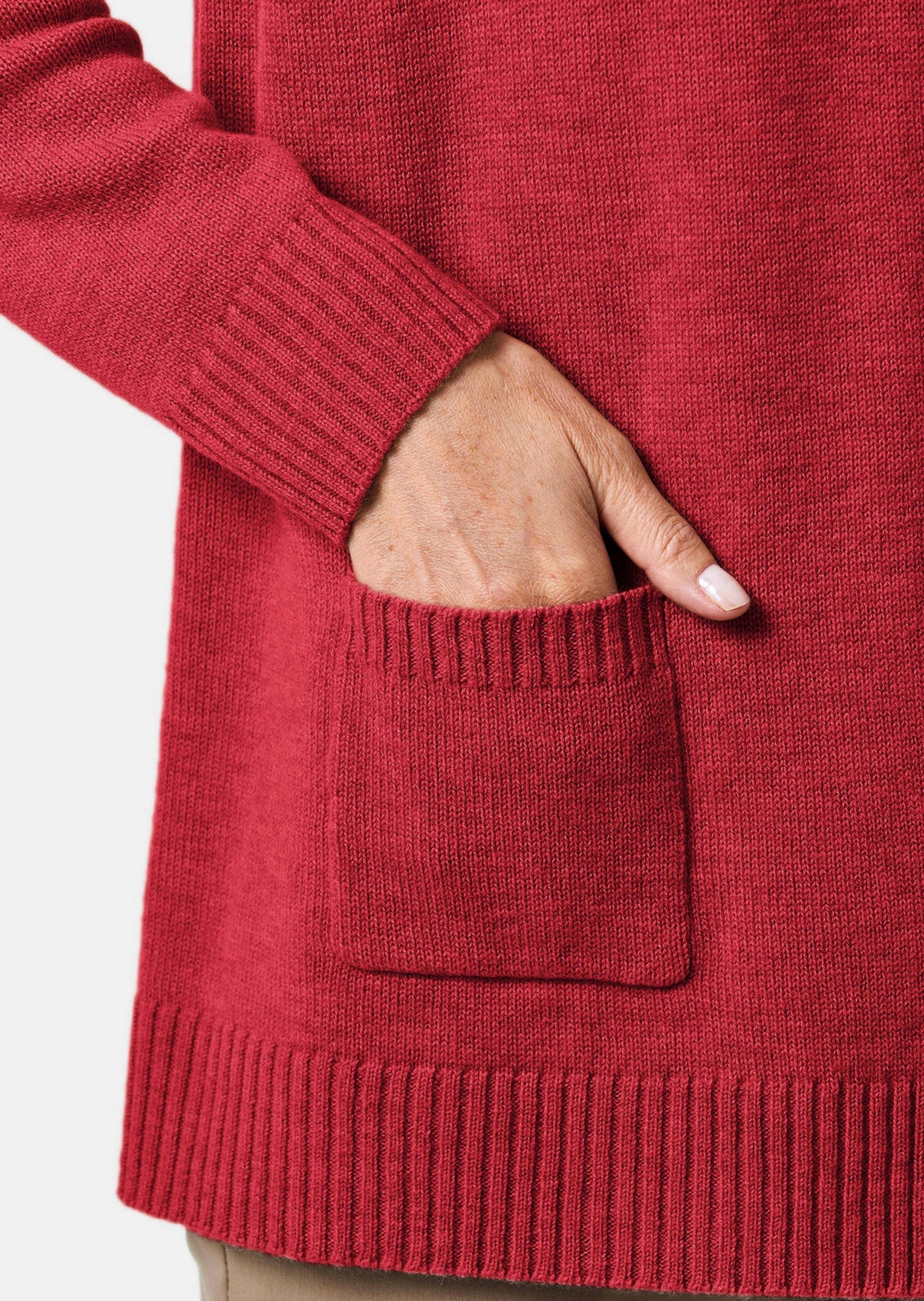 GOLDNER Strickjacke »Kurzgröße Strickjacke aus Merinowolle«