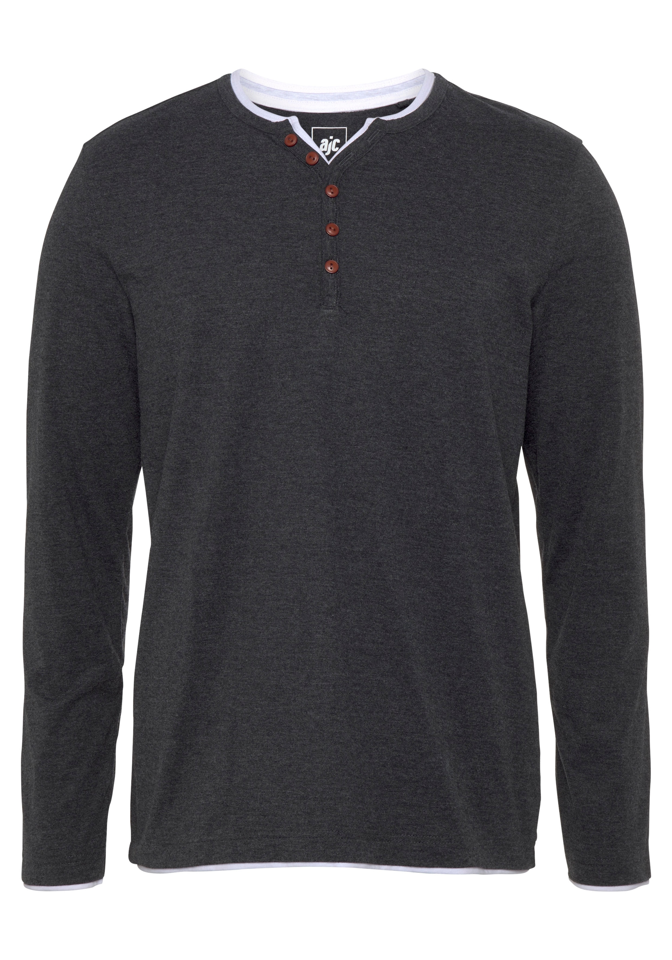 AJC Longsleeve, Langarm, schmal geschnitten, Rundhalsausschnitt