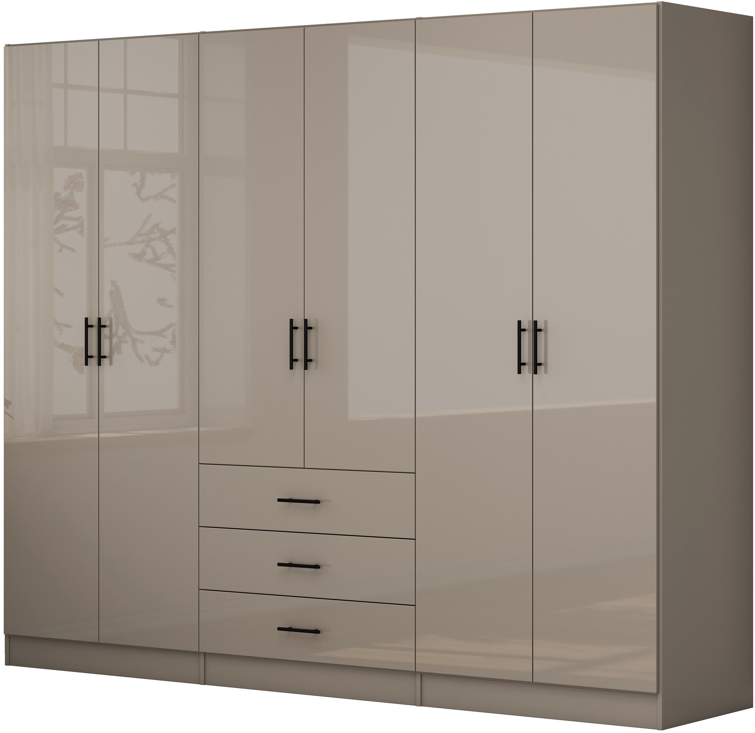 OTTO home Kleiderschrank "Trento Schlafzimmerschrank Garderobe hochglanz" S günstig online kaufen