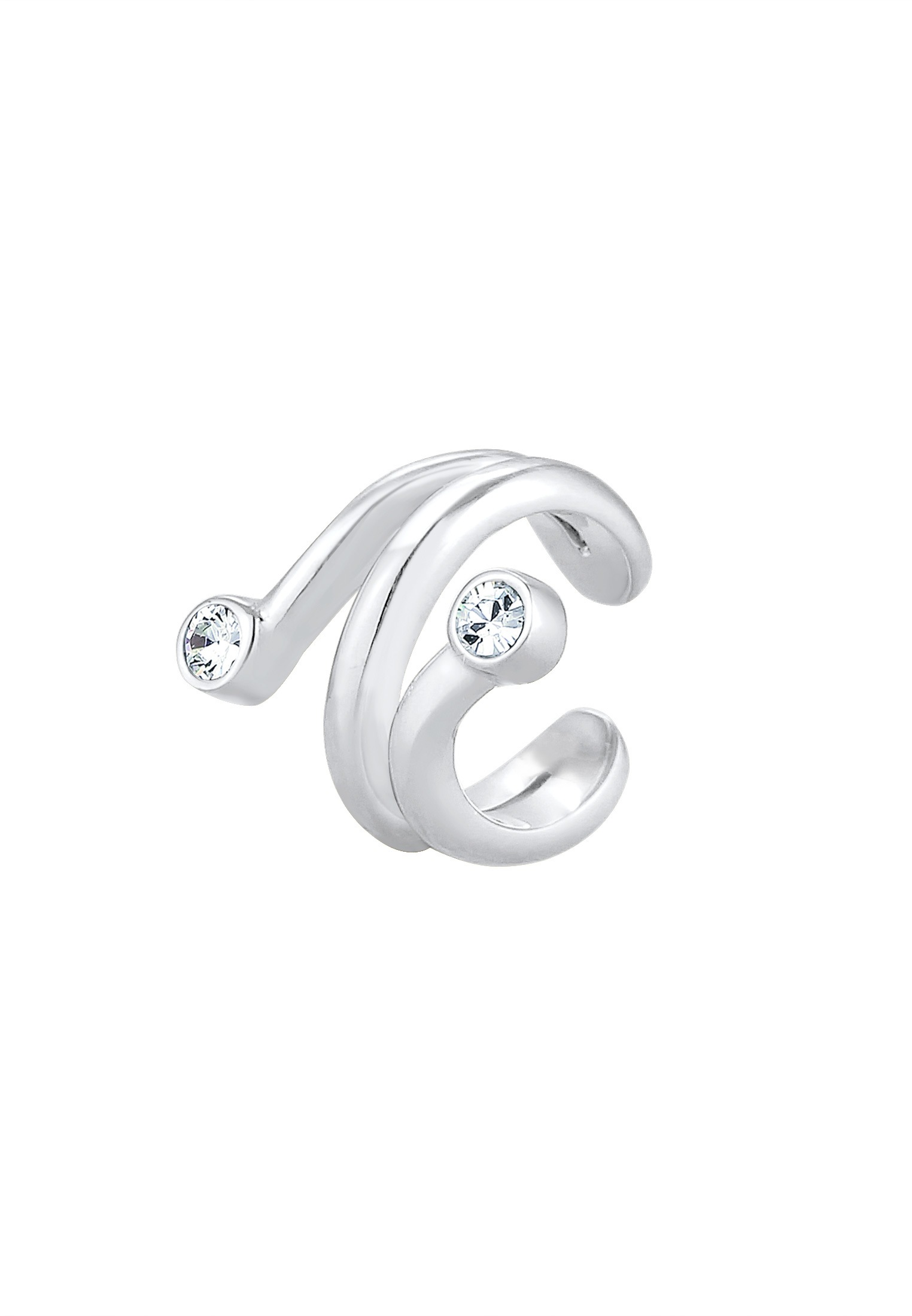 Elli Single-Ohrhaken »Single Earcuff Ohrklemme Kristalle 925 Silber«