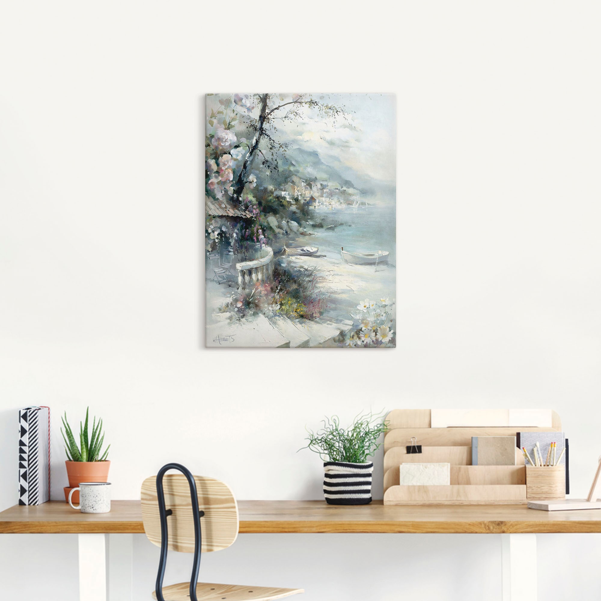 Artland Wandbild »Buchtseite I«, Küste, (1 St.), als Leinwandbild, Poster, Wandaufkleber in verschied. Größen