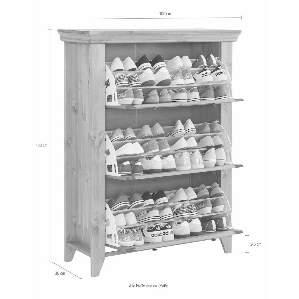 Home affaire Schuhschrank »Skandinavia«, in 2 Größen