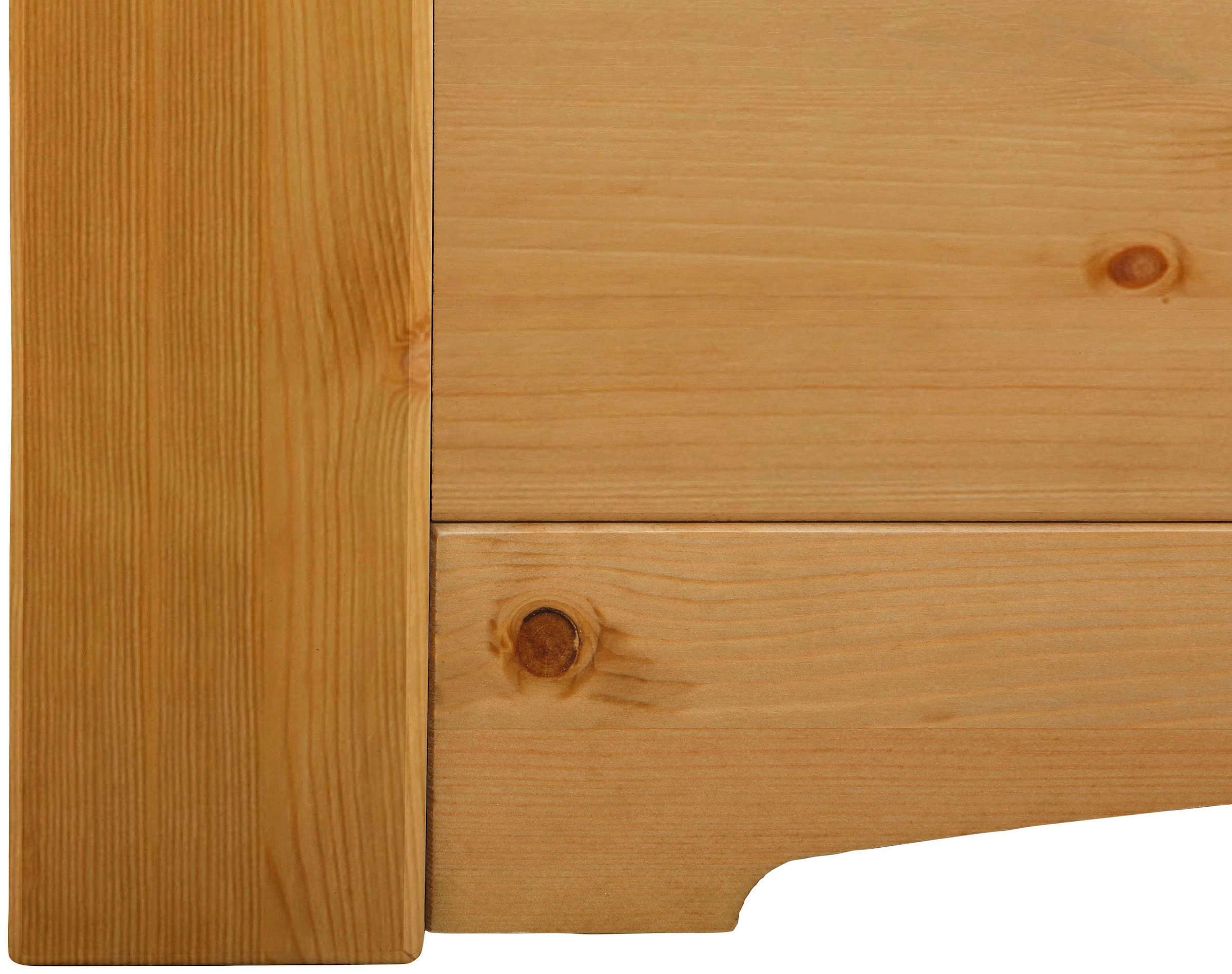 Home affaire Massivholzbett »Konrad, hohe Belastbarkeit! FSC® zertifiziertes Massivholz«, (Breite/Belastbarkeit 180cm/220 KG, 140cm/180 KG), aus massivem Kiefernholz, FSC®-zertifiziert, INKLUSIVE Rollrost