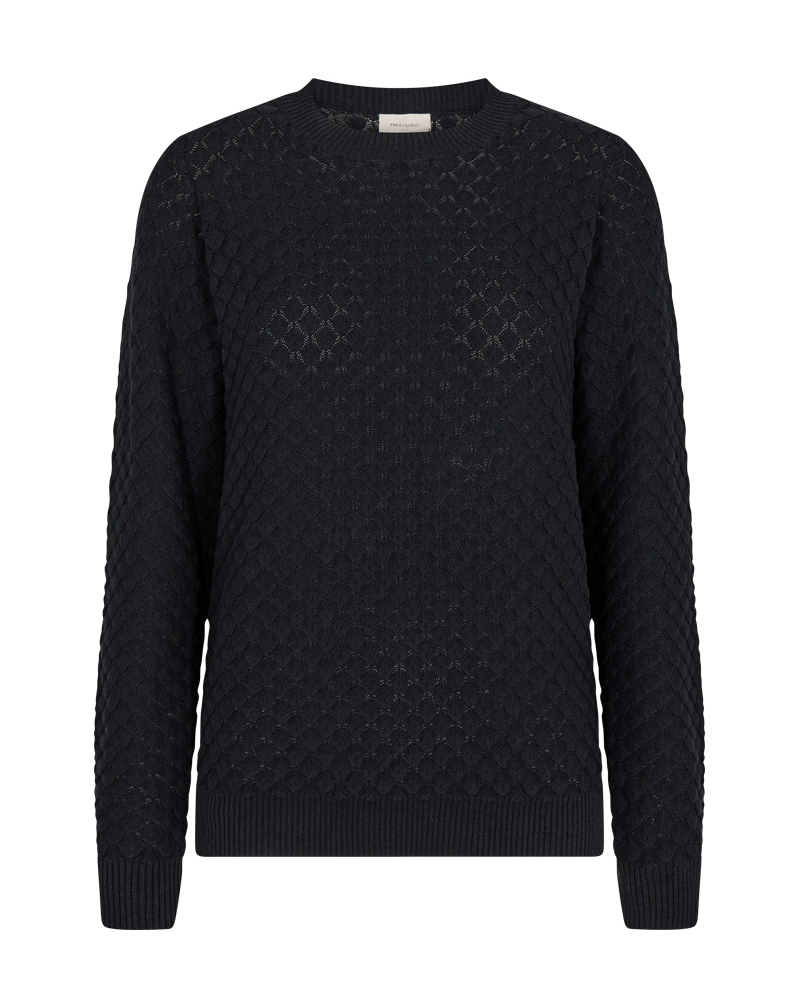 FREEQUENT Strickpullover "FQDODO", mit feinster Lochstickerei günstig online kaufen
