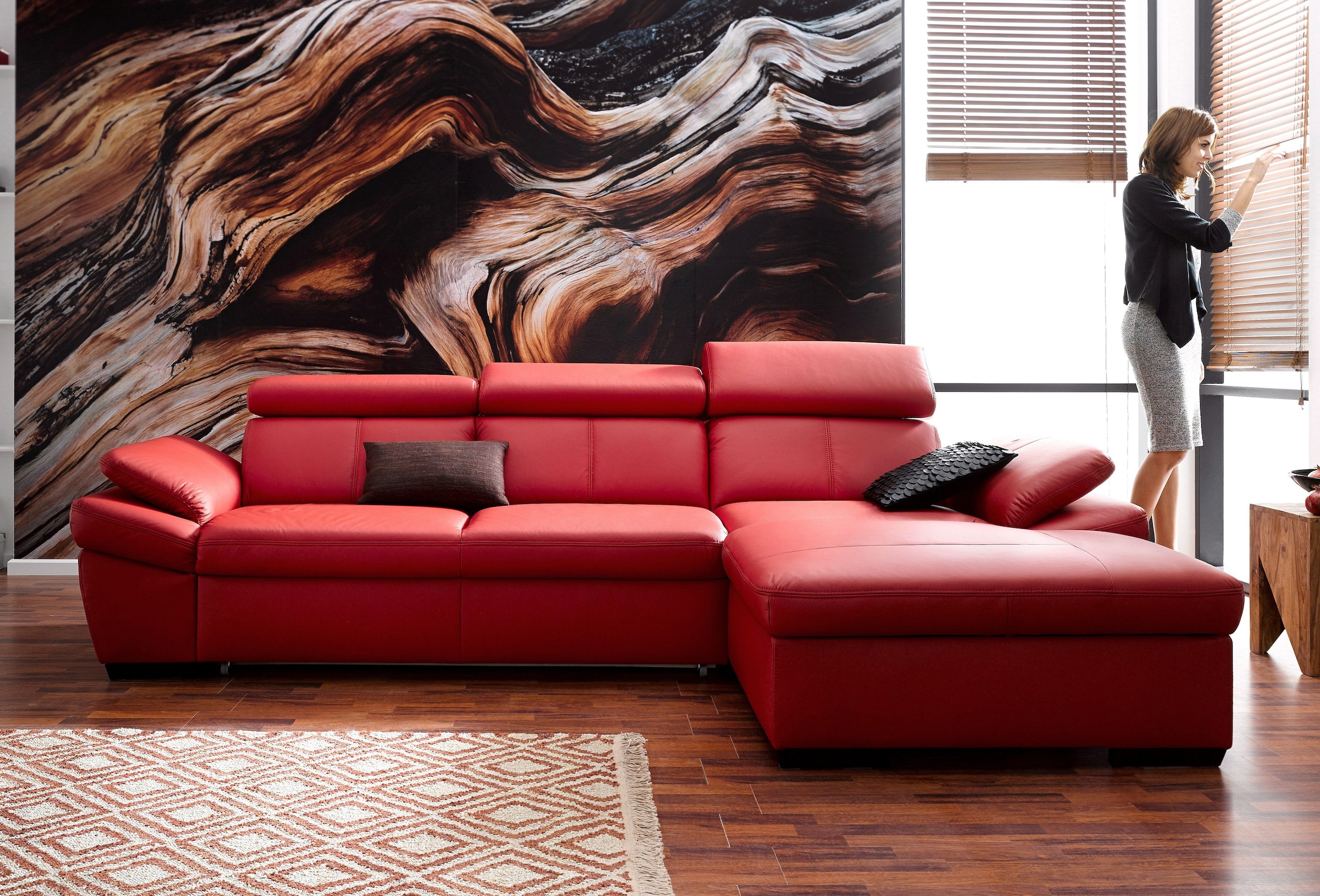 exxpo - sofa fashion Ecksofa "Salerno, klassisch modernes Funktionssofa, ho günstig online kaufen