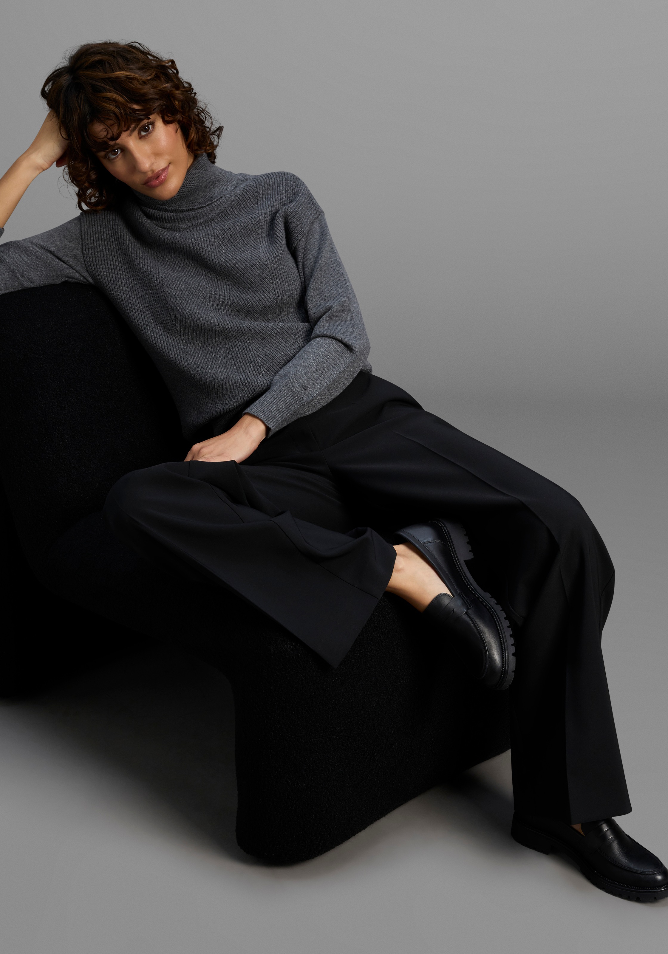 Laura Scott Rollkragenpullover, in lässiger Form mit Strukturstrick - NEUE KOLLEKTION
