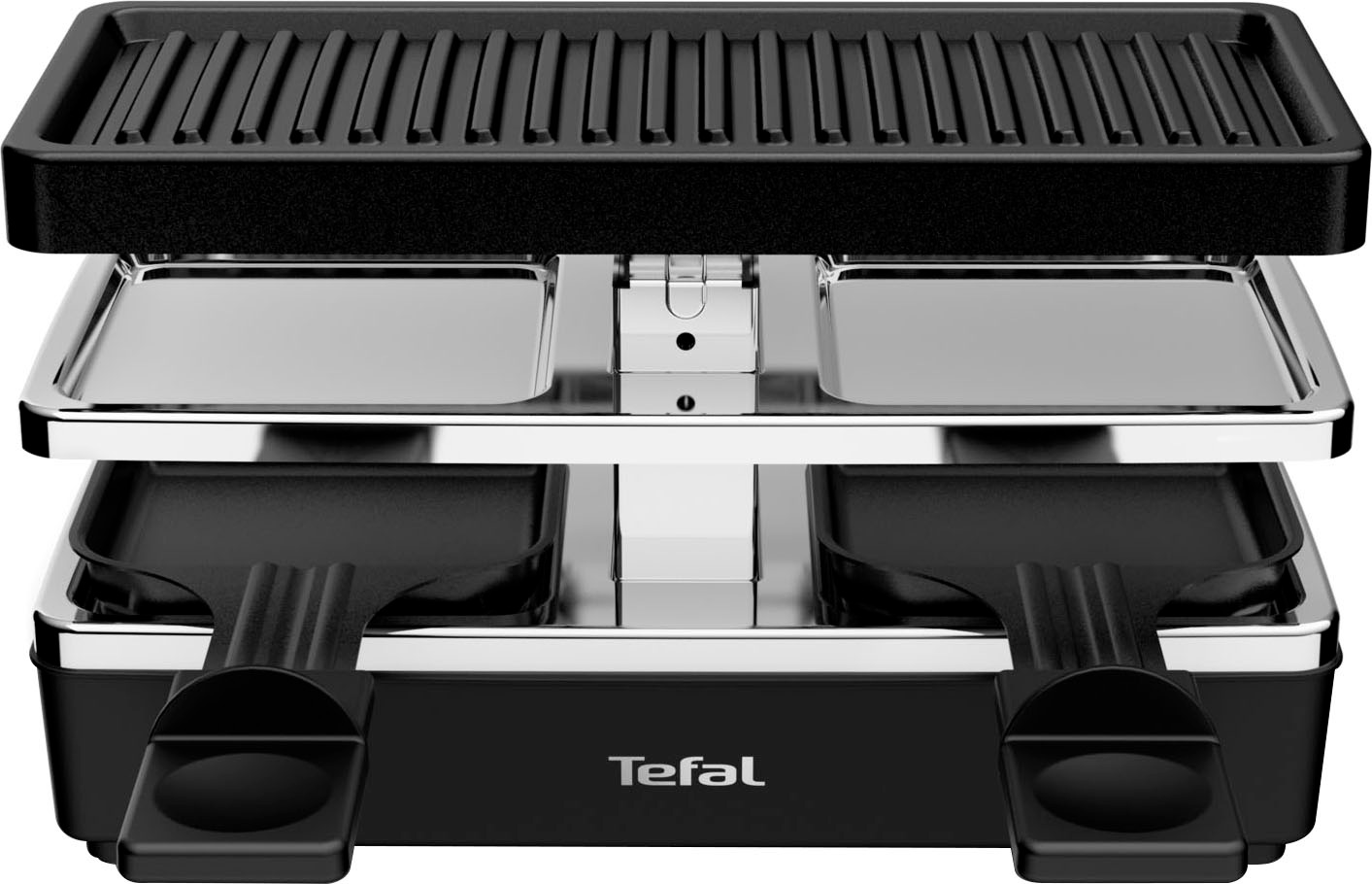 Tefal Raclette »RE2308 Plug & Share«, 2 St. Raclettepfännchen, 400 W, 2  Pfännchen + Grillplatte, erweiterbar auf 5 Geräte, abnehmbare Kabel online  bestellen