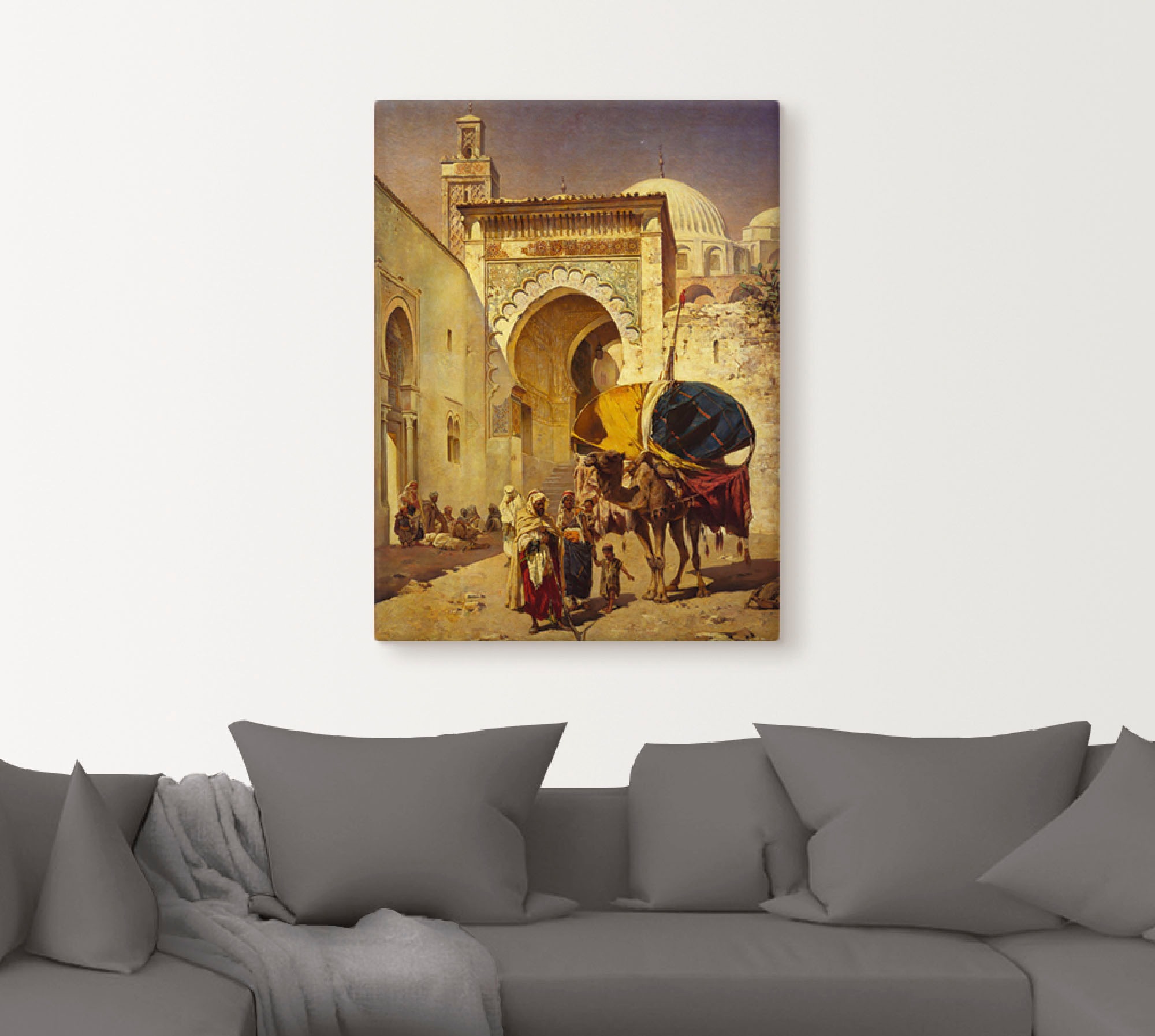 Artland "Eine arabische Straßenszene." Gebäude 1 Stk. tlg. als Leinwandbild günstig online kaufen