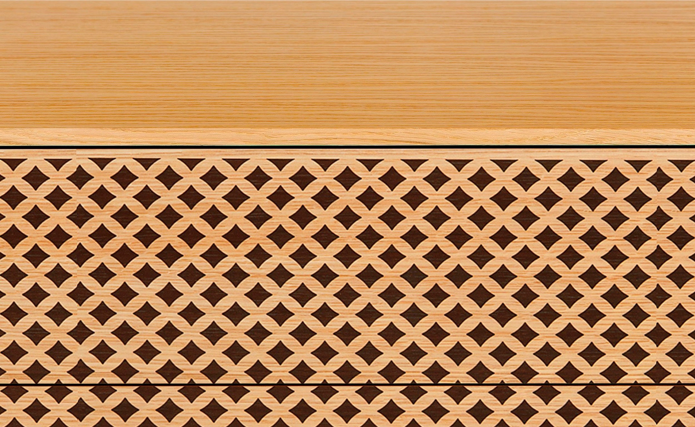 Woodman Kommode, im skandinavischen Design, mit besonderem Print