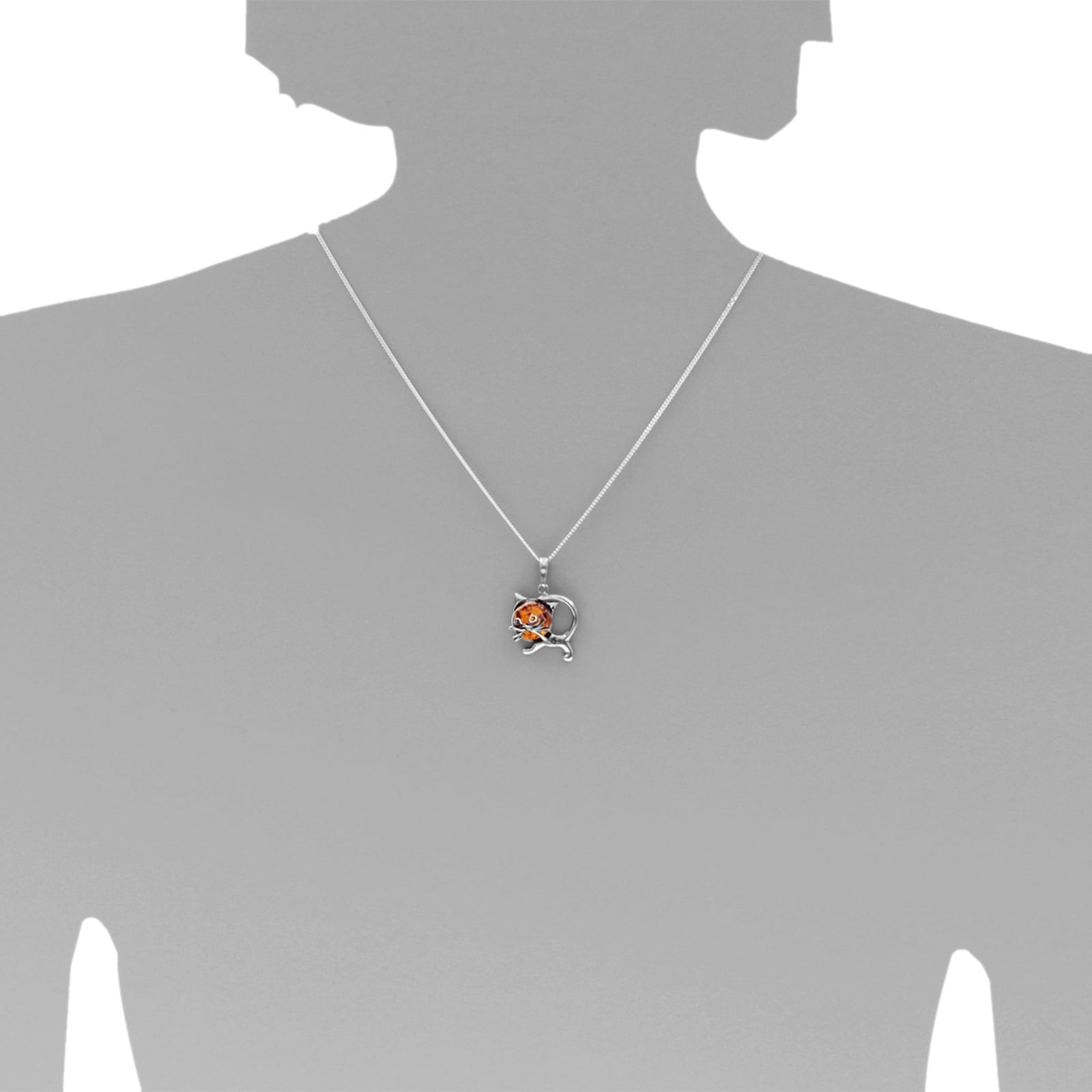 OSTSEE-SCHMUCK Kette mit Anhänger »- Minka - Silber 925/000 - Bernstein«