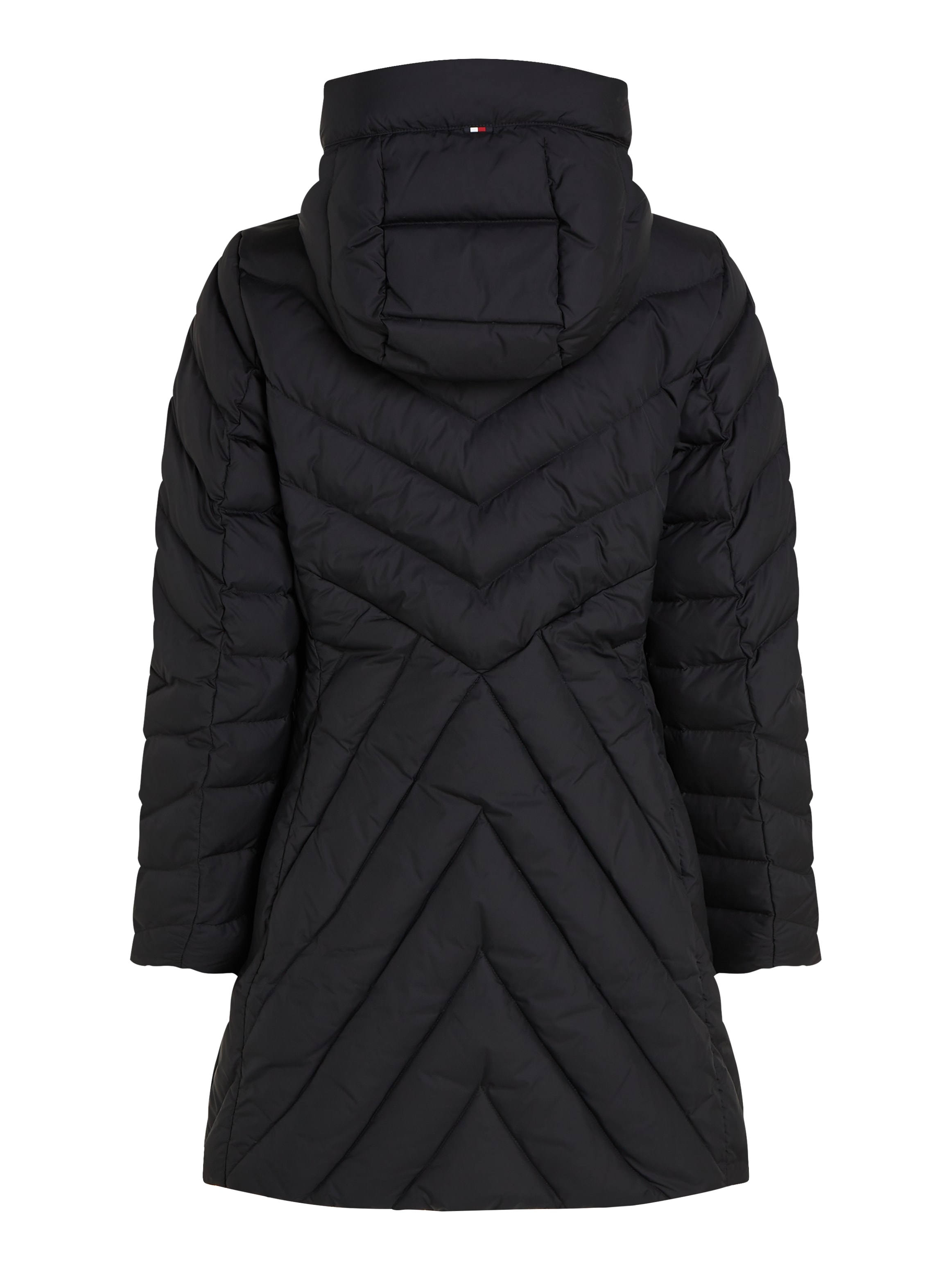 Tommy Hilfiger Steppmantel »CHEVRON MW PADDED COAT«, mit mittelstarker Wattierung und Tommy Hilfiger Markenlabel