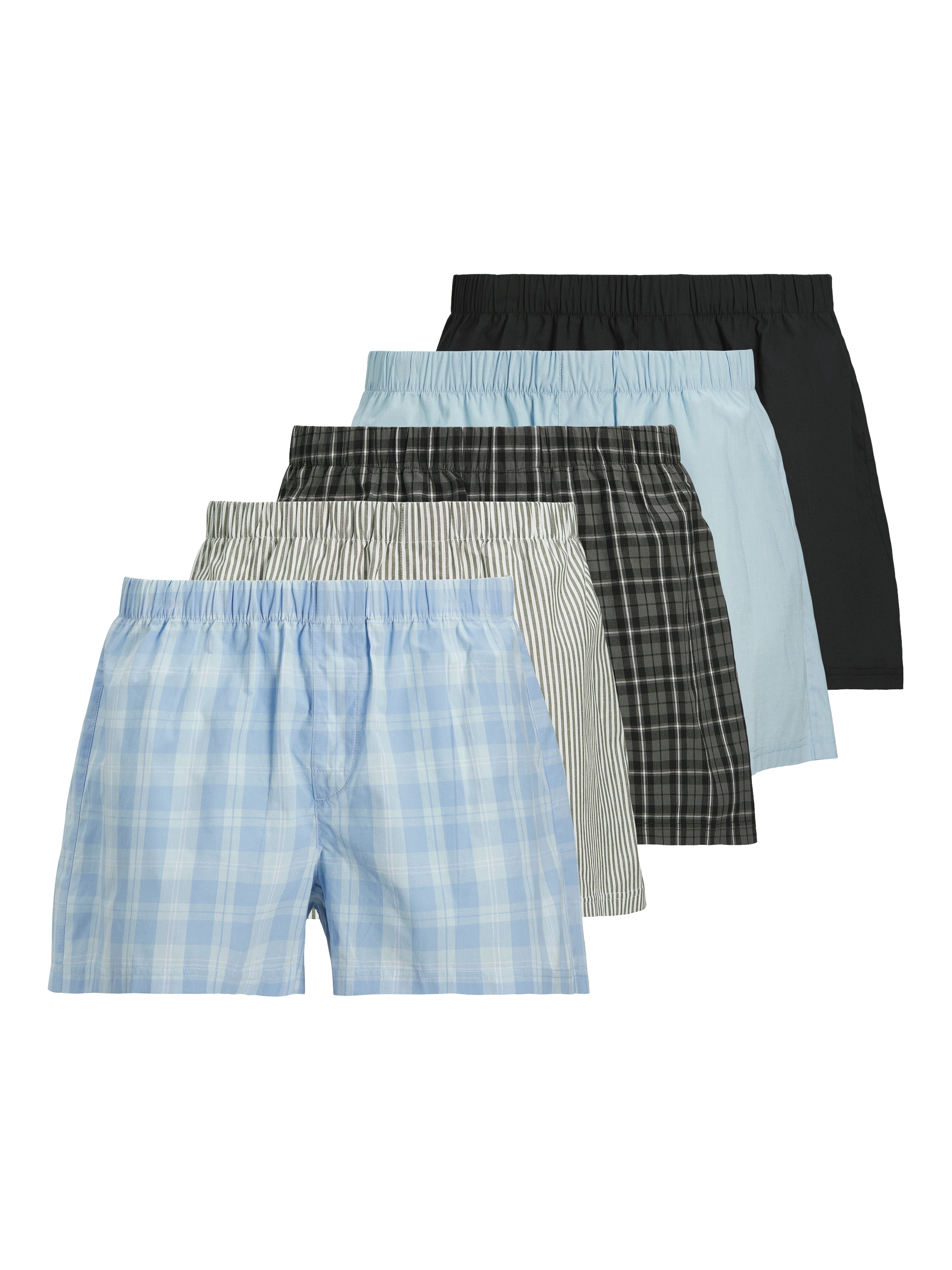 Jack & Jones Boxershorts "JACMILANO WOVEN BOXERS 5 PACK NOOS", (Packung, 5 günstig online kaufen