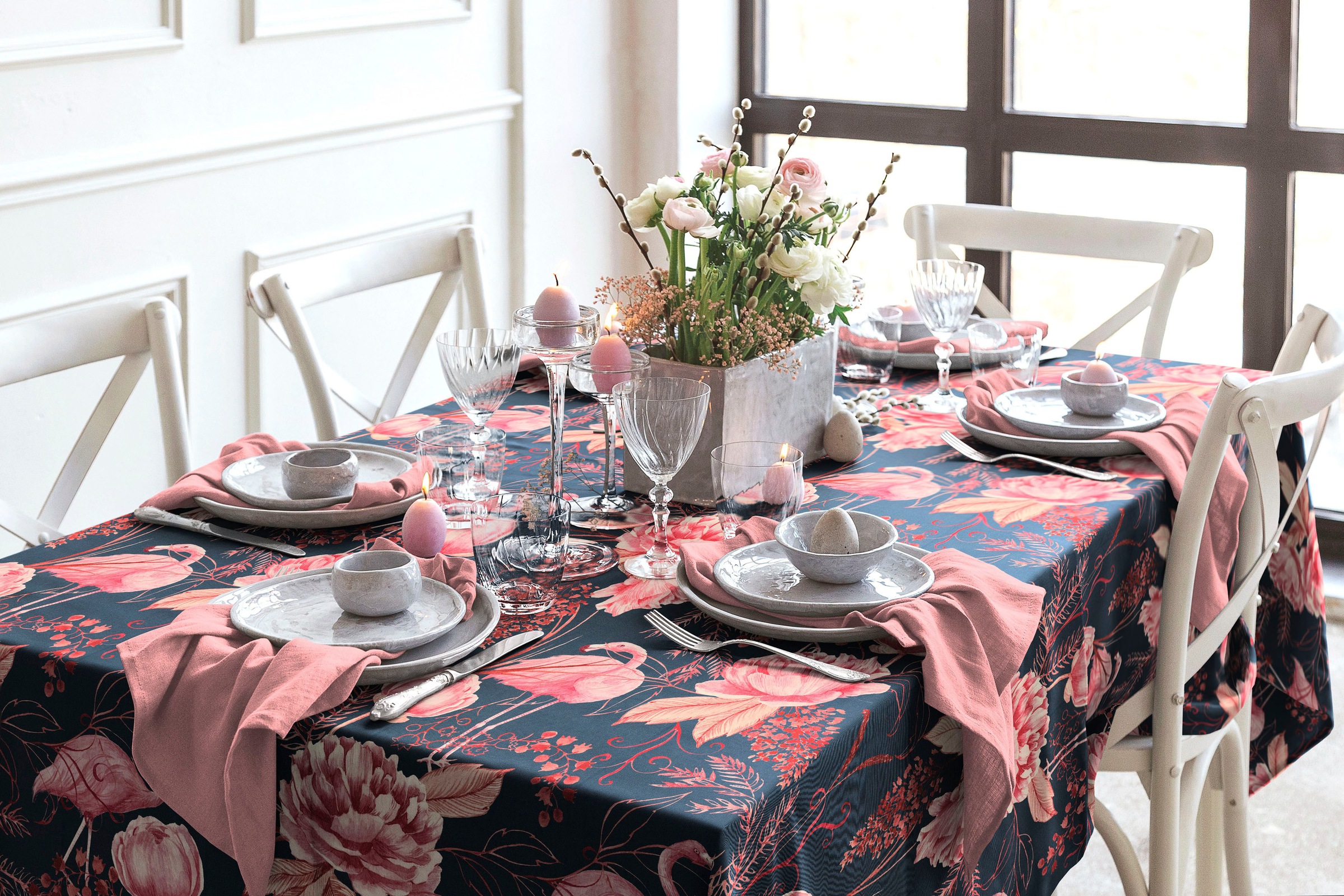 Adam Tischdecke "Eden" aus 100% Bio-Baumwolle günstig online kaufen