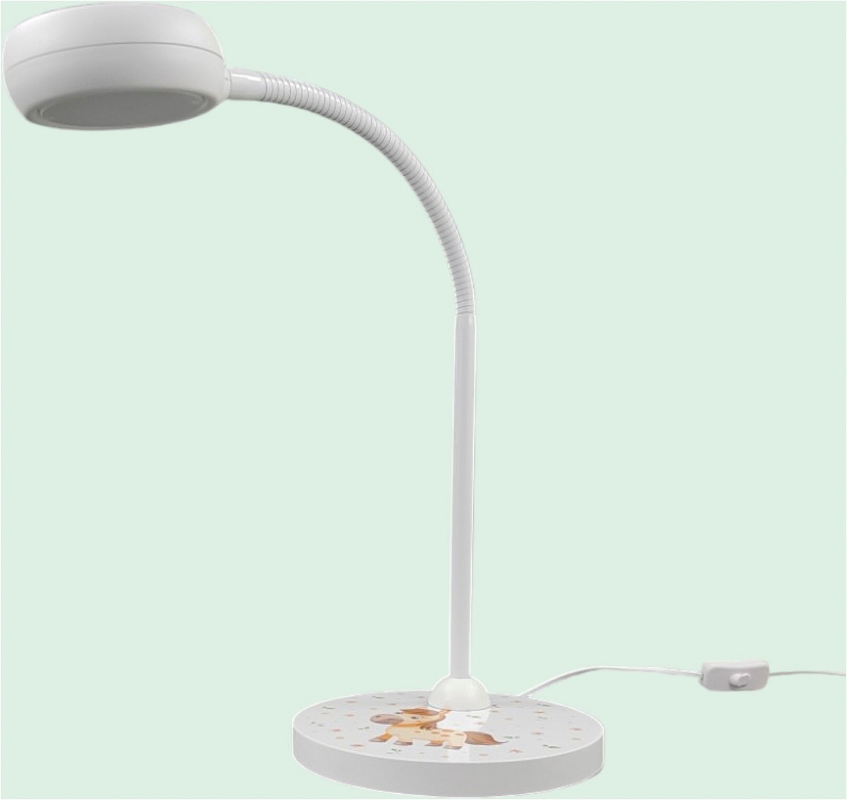 niermann Schreibtischlampe »Kinderlampe mit Motiv "Pony Paula", Kinderzimmer« GX53 1 Stk. flexibel verstellbarer Leuchtenarm, Made in Germany