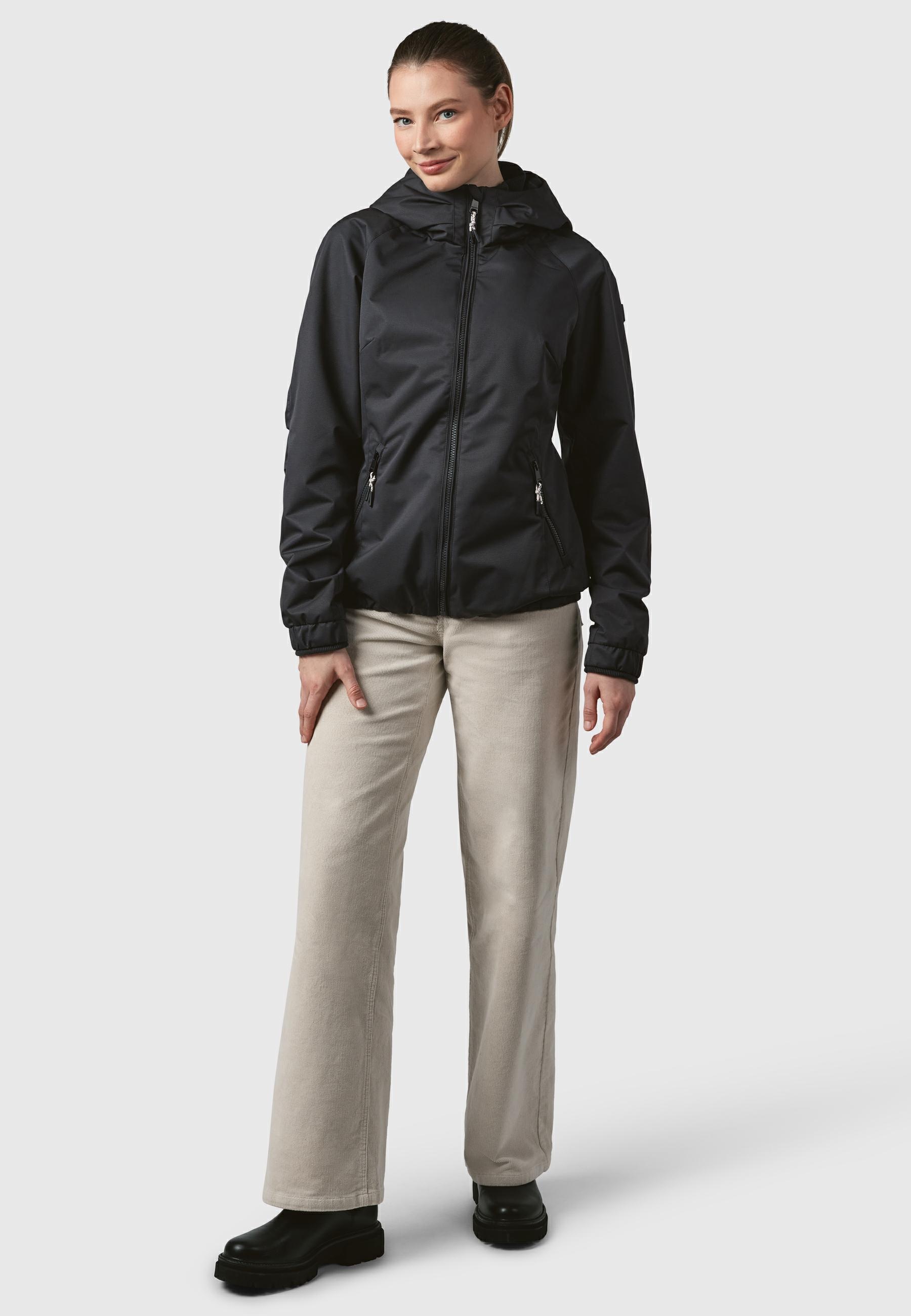 Ragwear Outdoorjacke »Dizzie Tech«, mit Kapuze, Wasserdichte Damen Übergangsjacke mit großer Kapuze