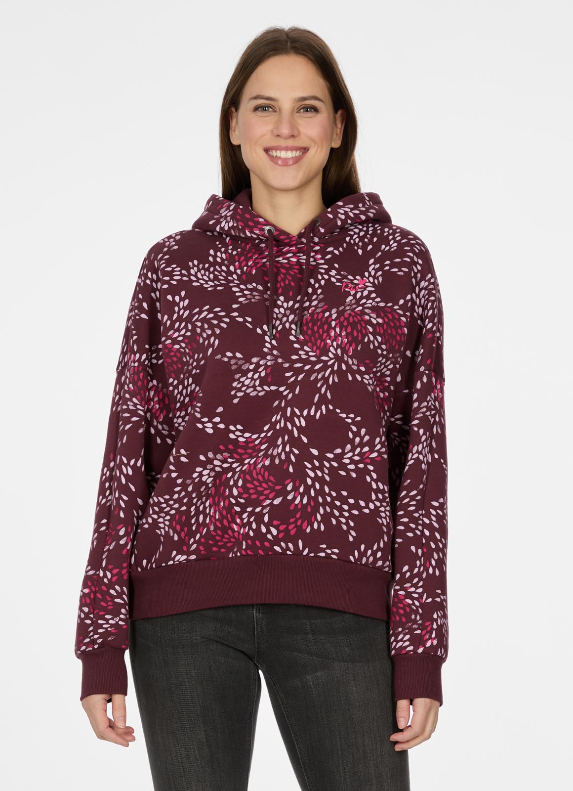 Ragwear Kapuzensweatshirt "PIRRI PRINT", brushed, elastisch, super softe Qualität mit coolem Allover-Print