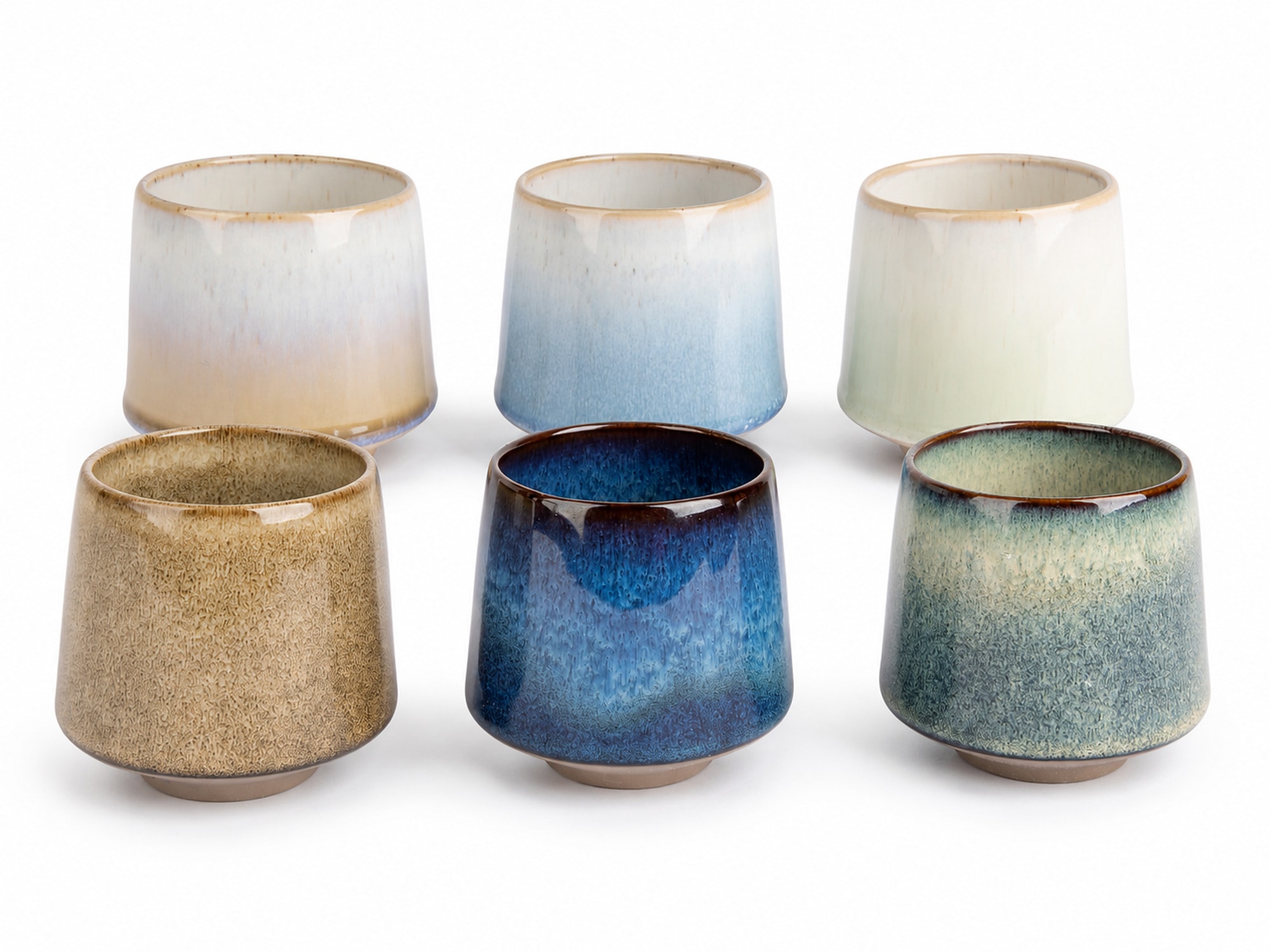Cosy & Trendy Becher "Cocoon, Becher-Set 6-tlg." Steinzeug, 6 Farben, 240ml