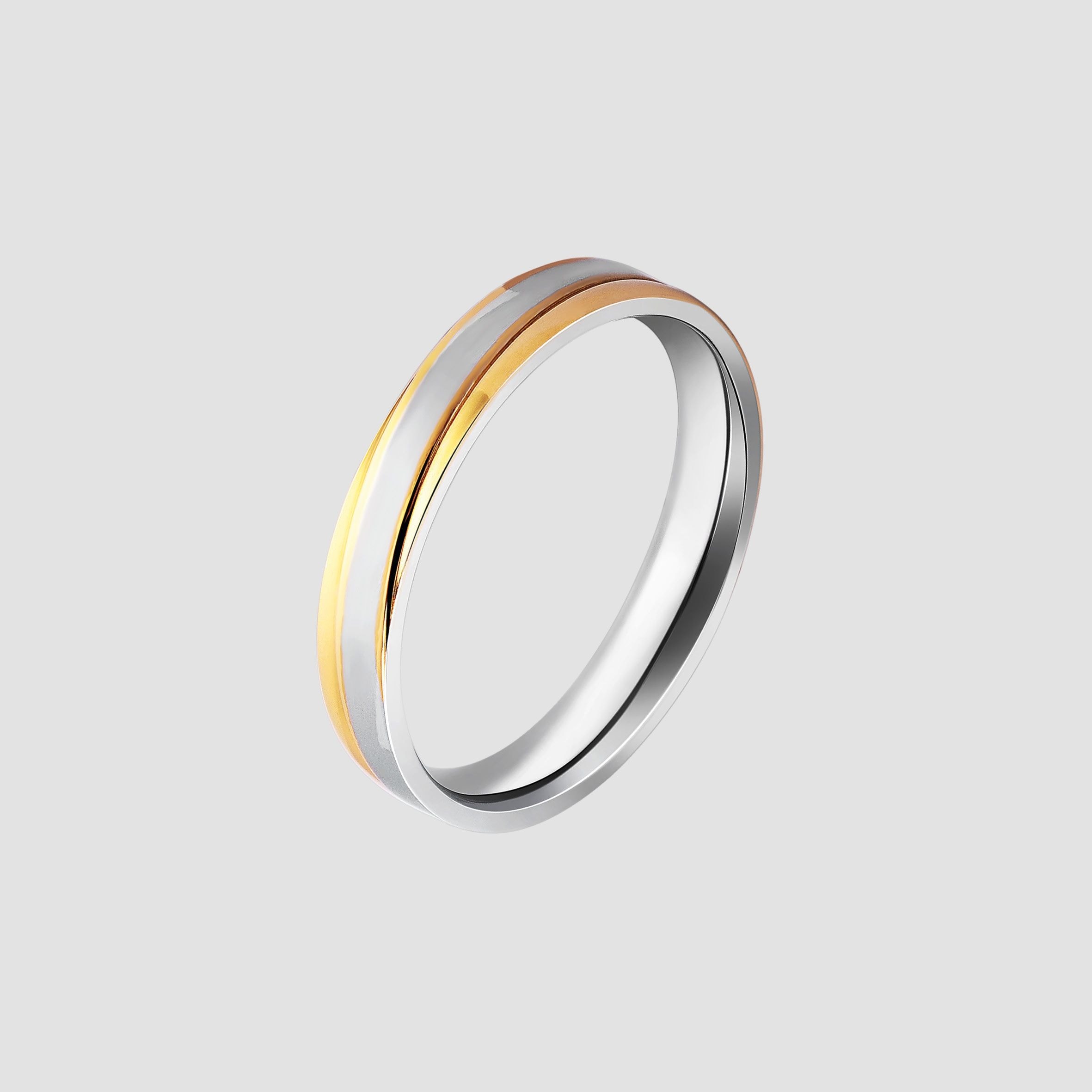 Adelia's Sensual Meaning Men's Ring Bicolor Size 66 2