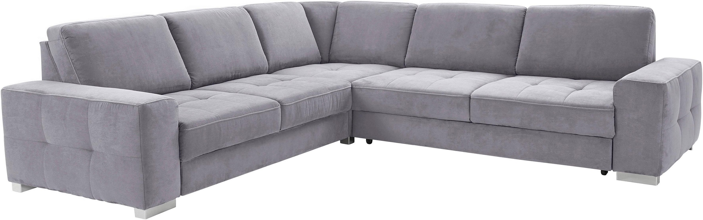 sit&more Ecksofa »Santorini L-Form«, mit Federkern und Sitztiefenverstellung, wahlweise mit Bettfunktion