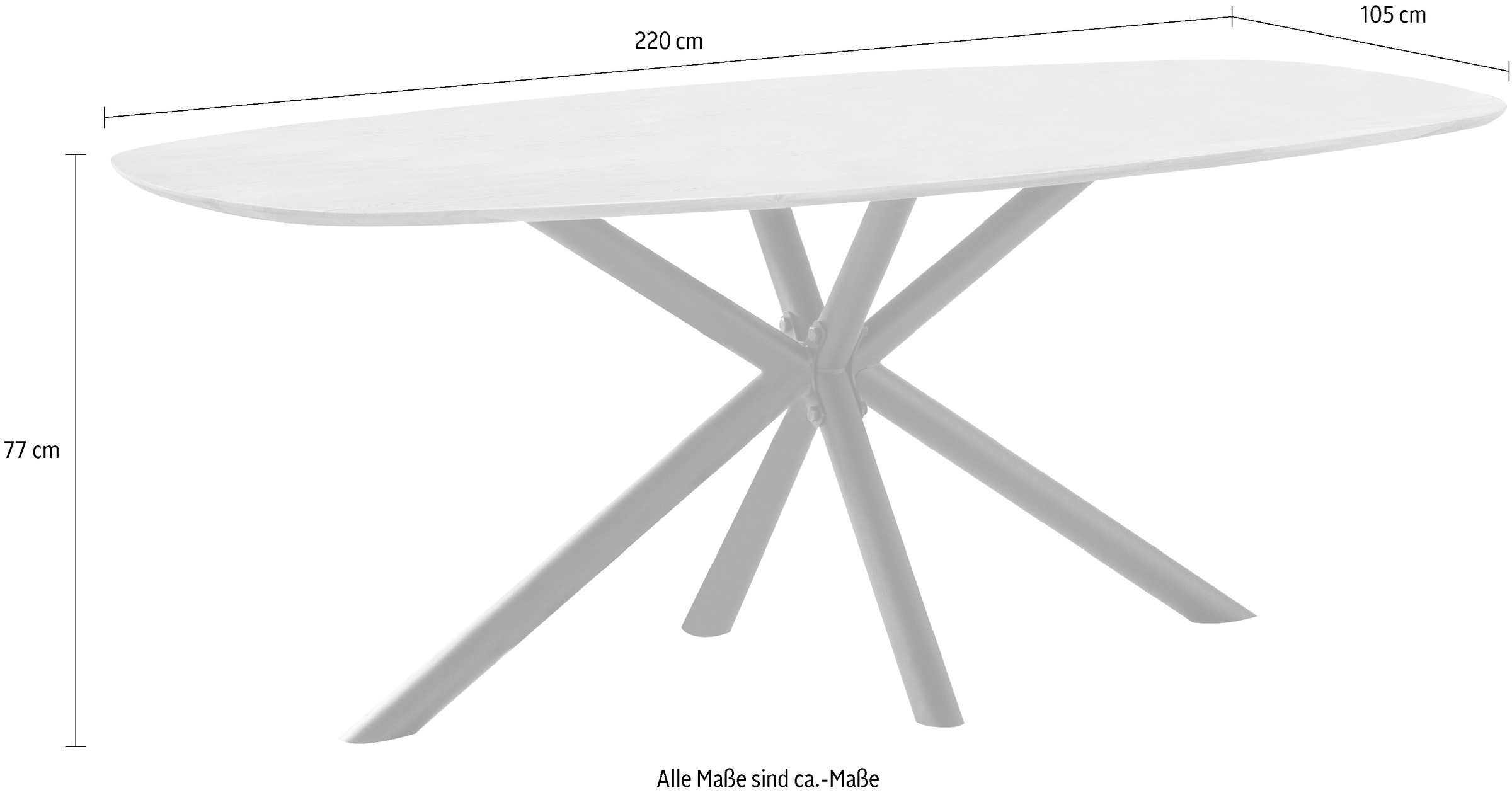 Home affaire Esstisch »Vermont«, (2 St.), tolle Optik
