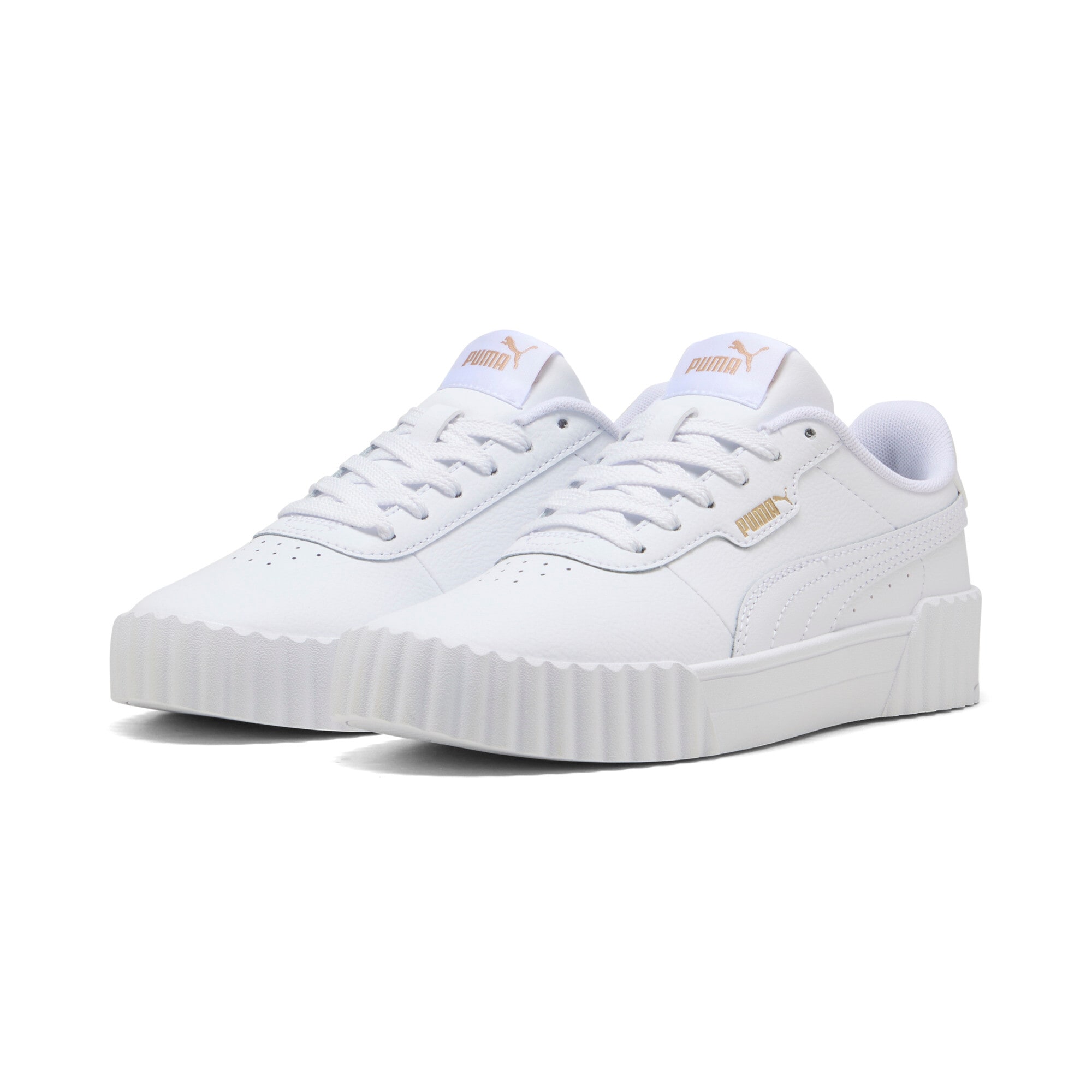PUMA Sneaker "CARINA 30 JR" mit Schnürung, leicht profiliertes Laufsohlenprofil, für Jugendliche