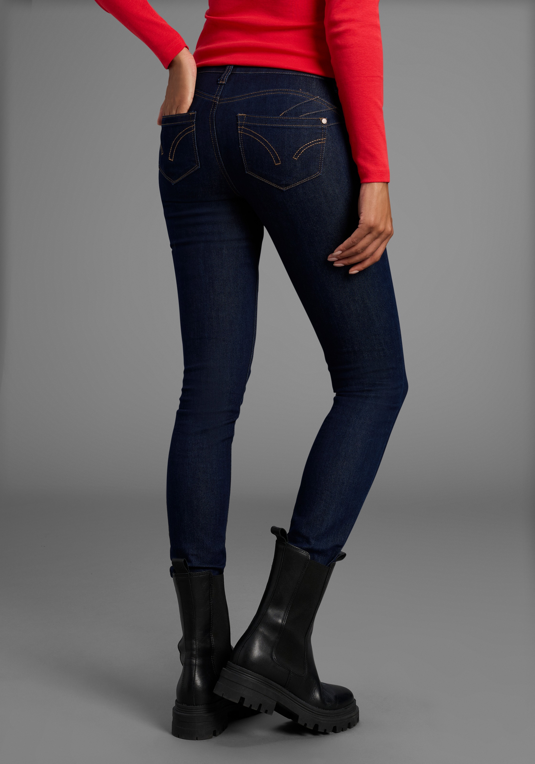 Arizona Skinny-fit-Jeans "Shaping", skinny Passform, normale Leibhöhe, in S günstig online kaufen