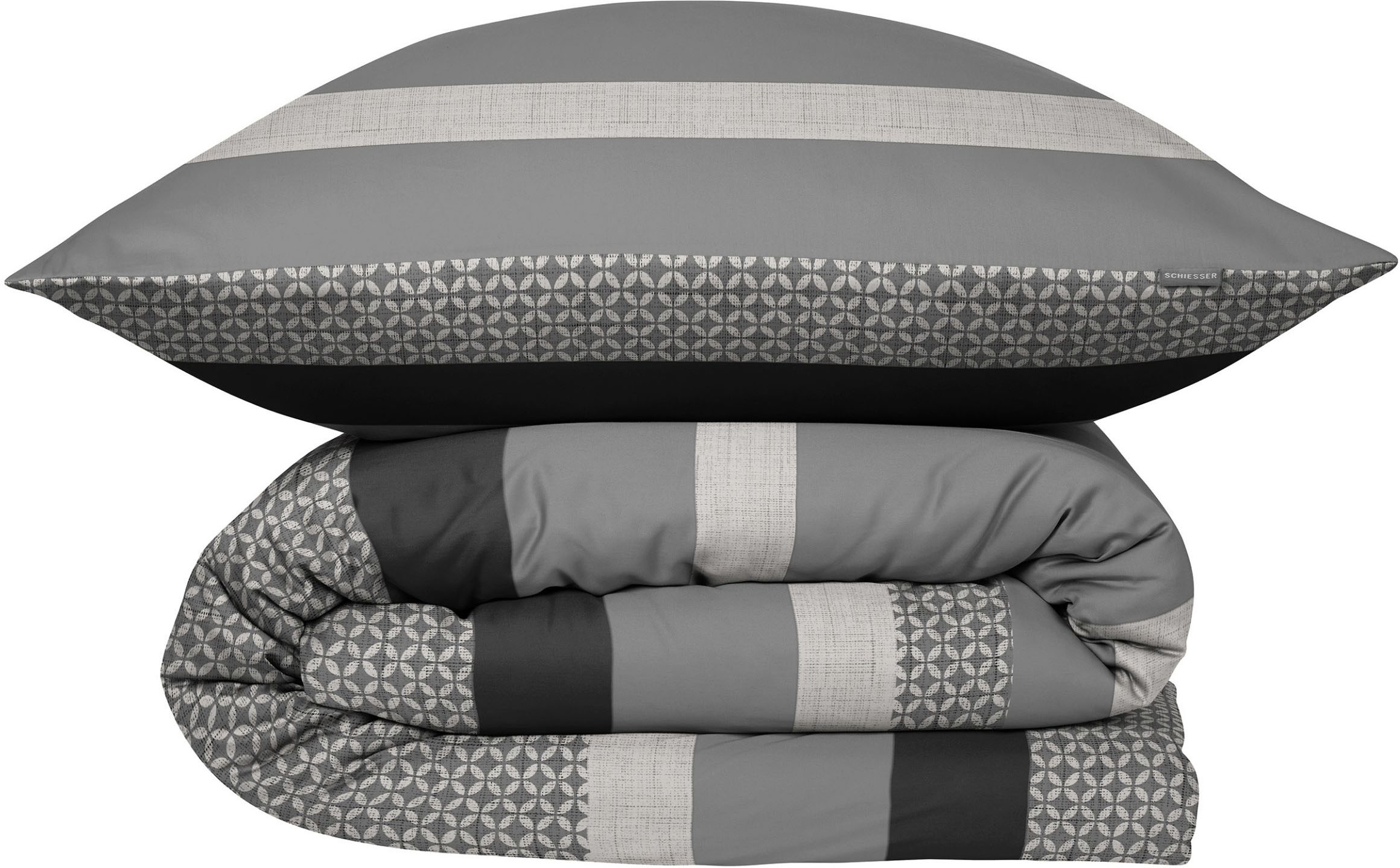 Schiesser Bettwäsche "Dion aus weicher Baumwolle oder Baumwollsatin mit Streifen-Design"