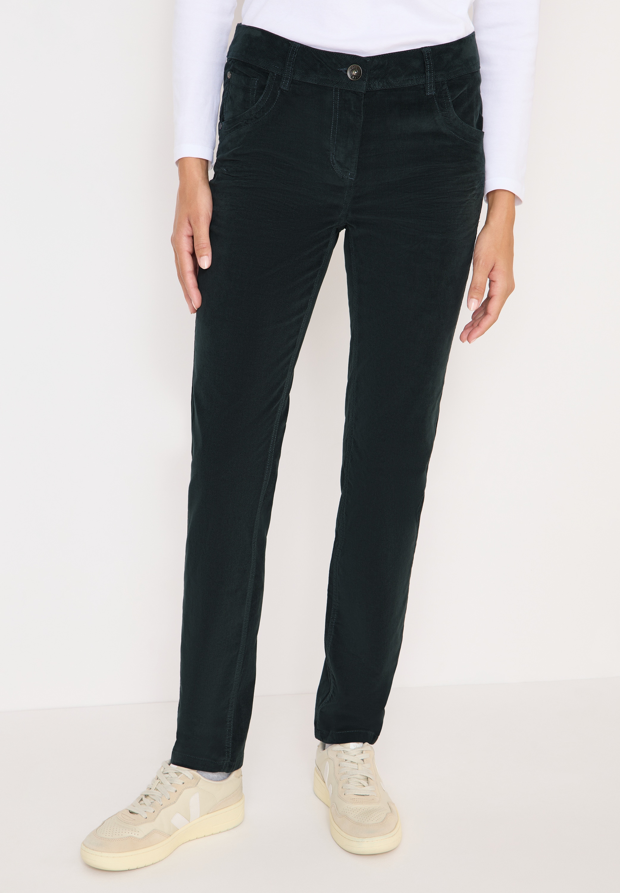 Cecil Cordhose, Middle Waist günstig online kaufen