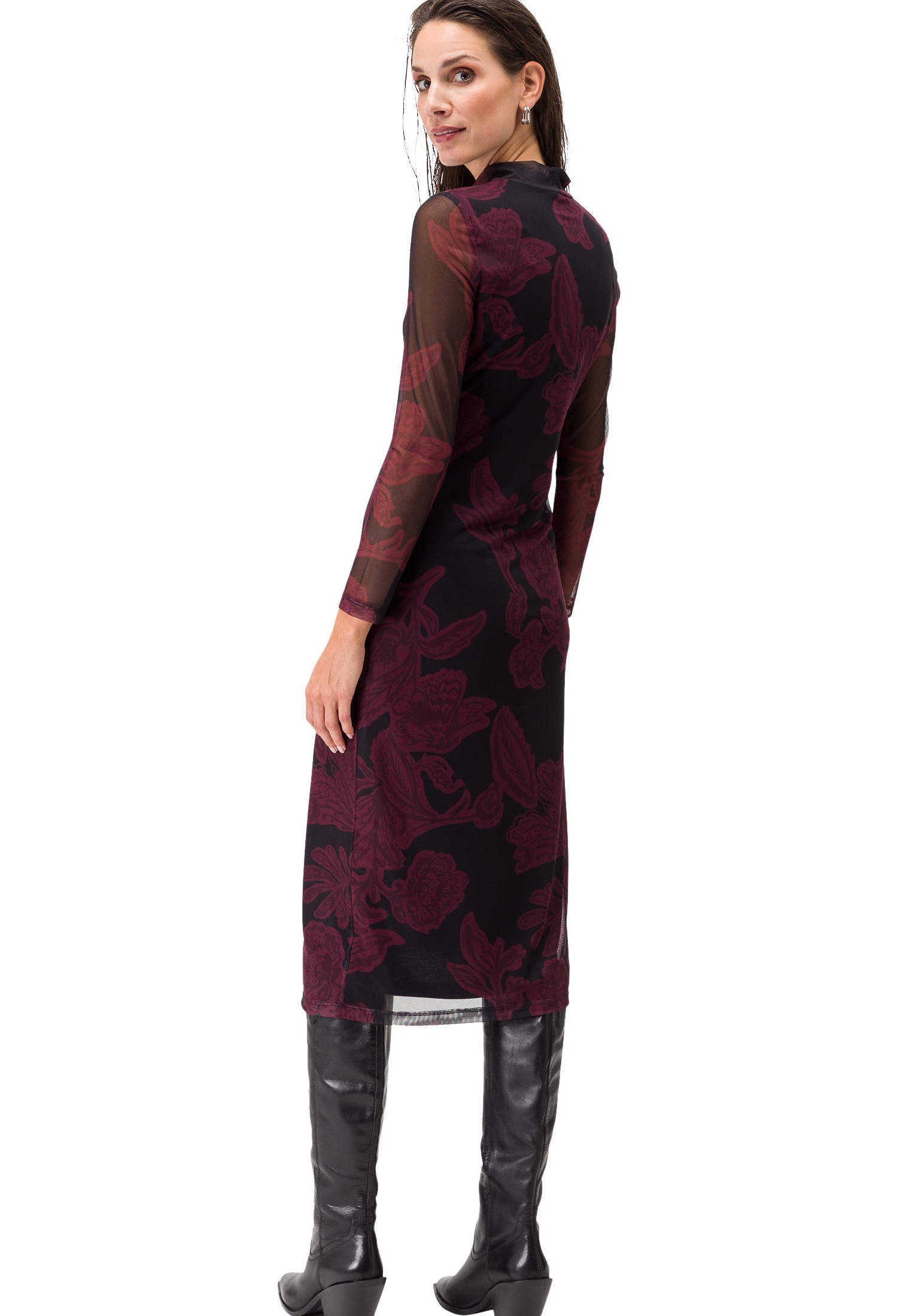 Zero Meshkleid »zero Meshkleid mit Blumendruck«, Plain/ohne Details