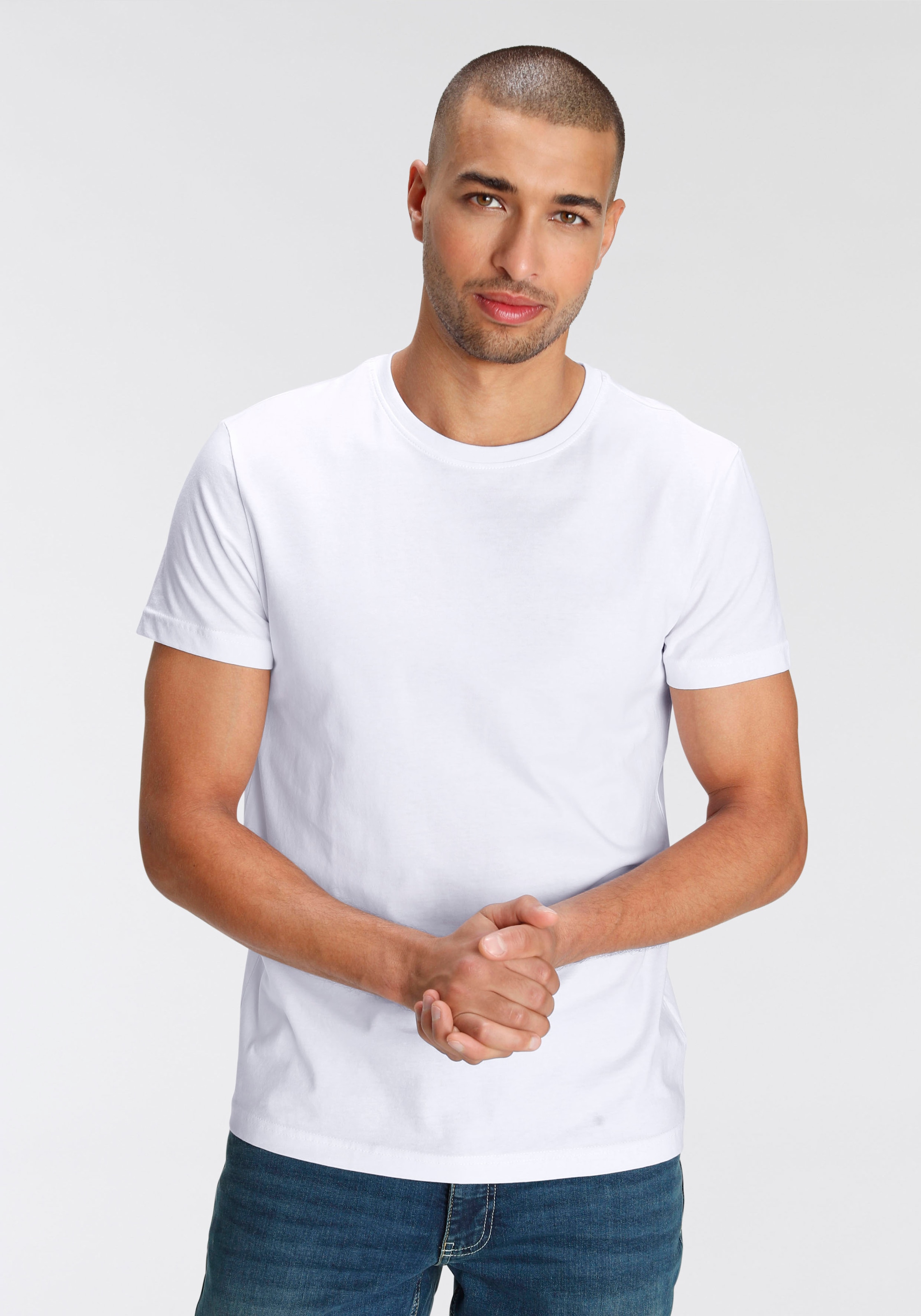 AJC T-Shirt, lockere Passform, Basic-Stil