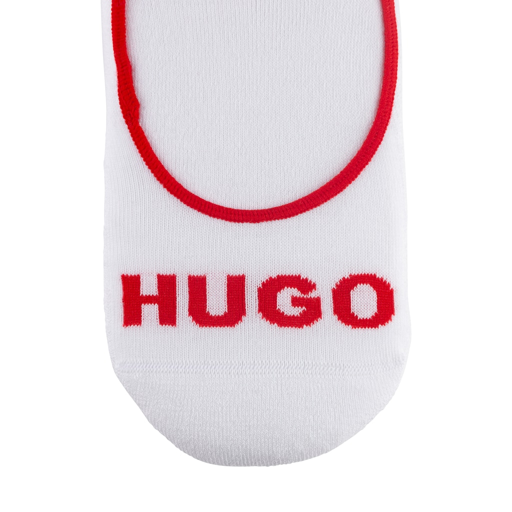 HUGO Underwear Füßlinge »3P SL PLUSH LOGO CC«, (Packung, 3 Paar, 3er), mit kontrastfarbenem HUGO-Schriftzug