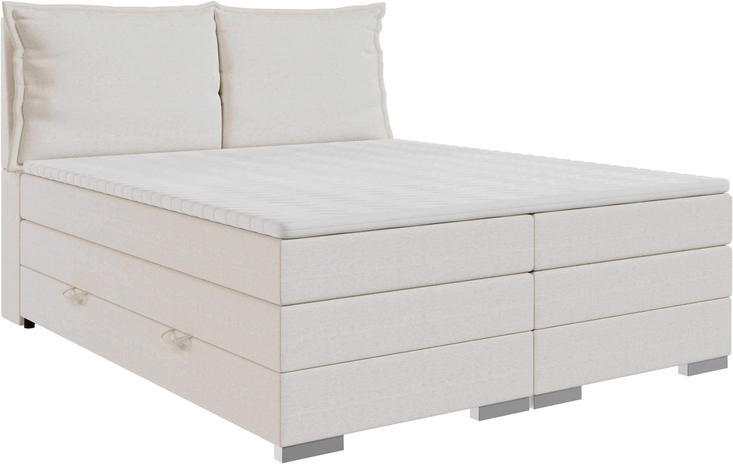 FORTE Boxspringbett »Pillows« in verschiedenen Farben erhältlich