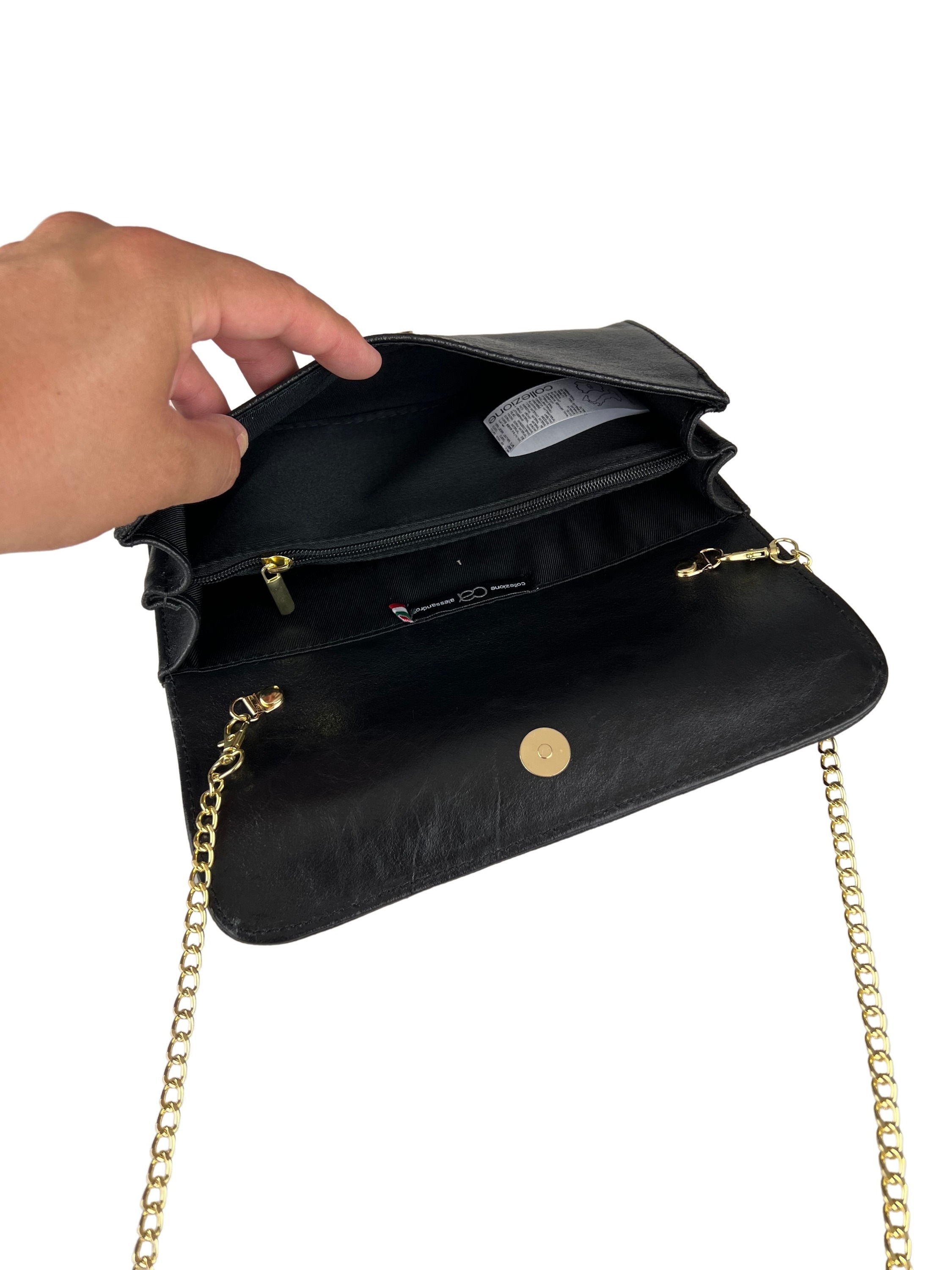 Thumbnail - COLLEZIONE ALESSANDRO Clutch "Eleganz" aus Leder, mit separaten Fächern