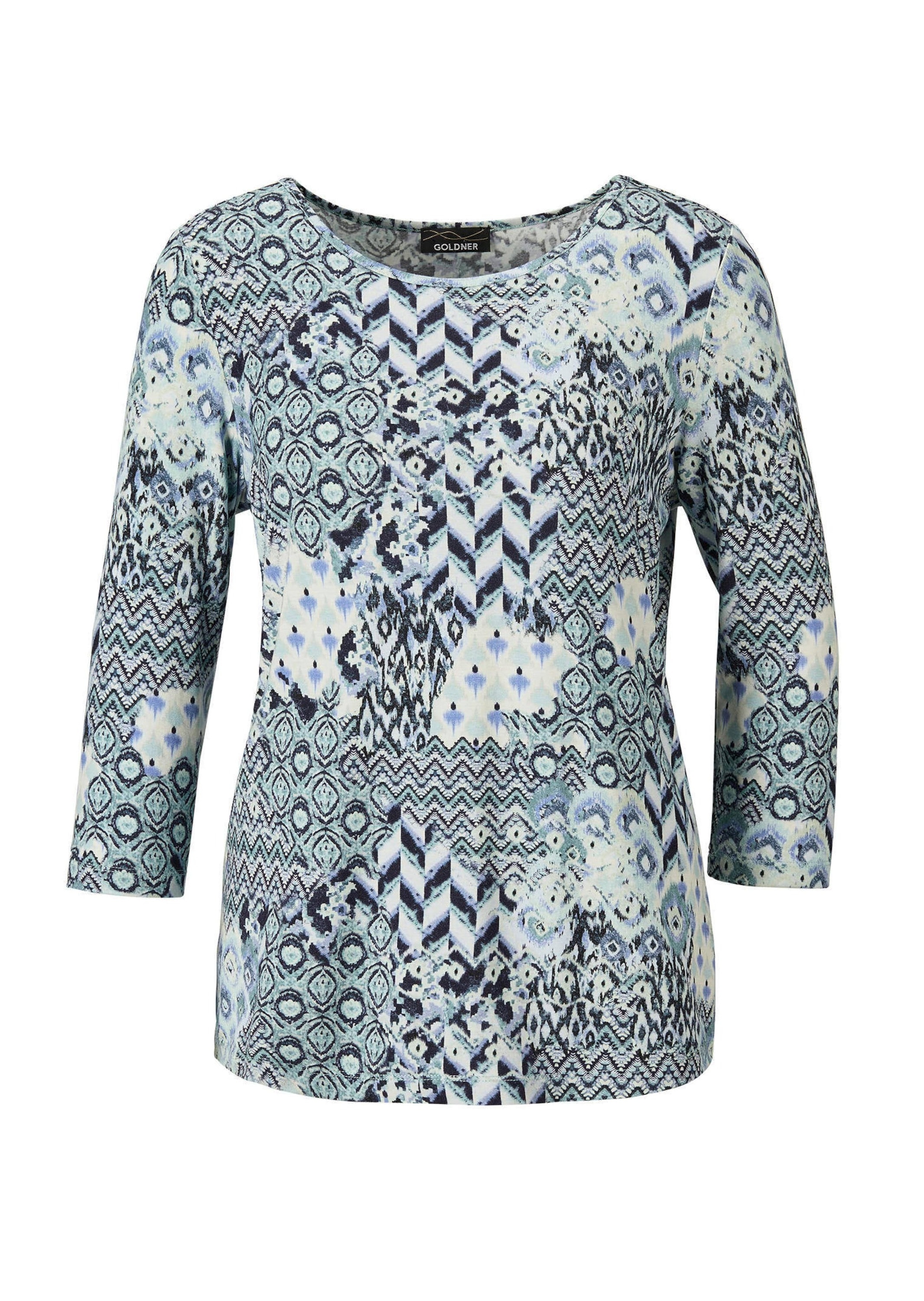GOLDNER Print-Shirt "Kurzgröße Edles Printshirt mit Allover-Druck" Sonstige günstig online kaufen