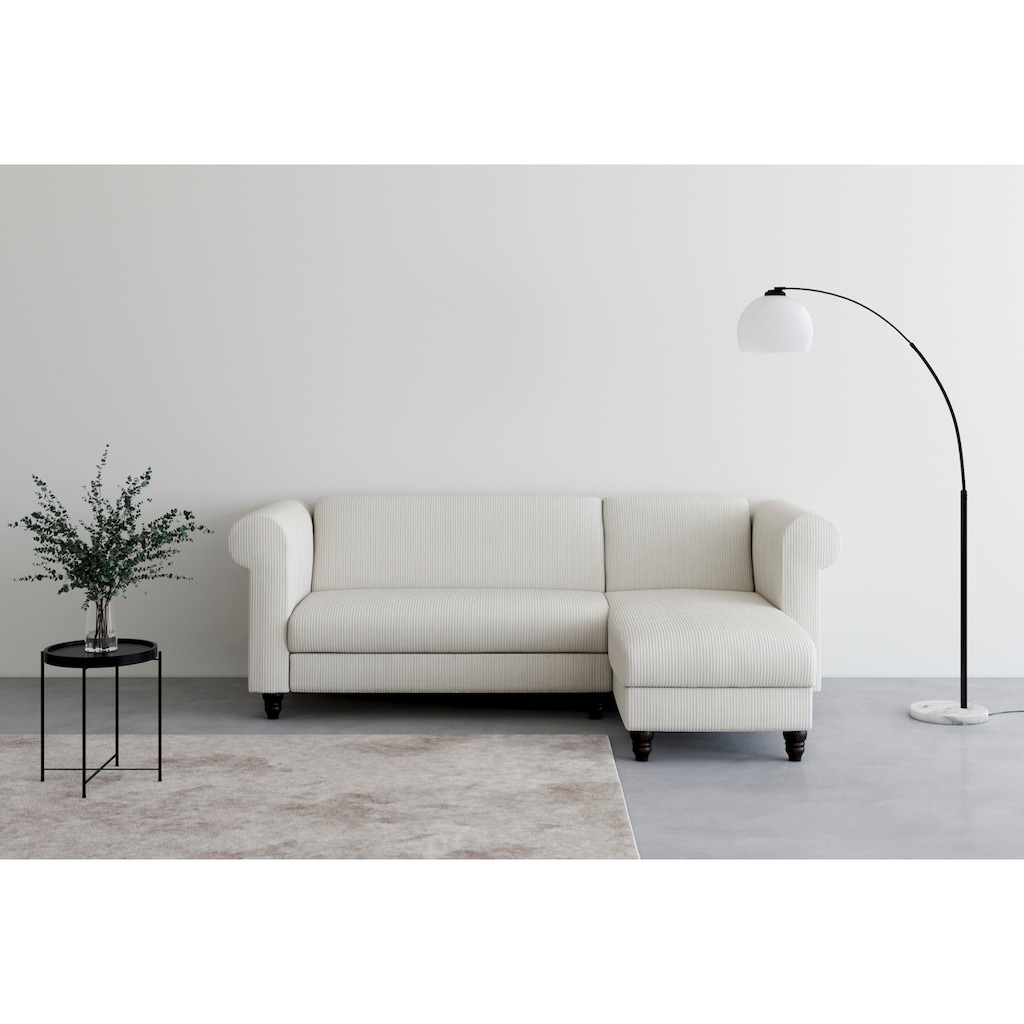 Dorel Home Ecksofa »Felix II, L-Form, Schlafsofa 241cm (Liegefl. 108/195 cm),«