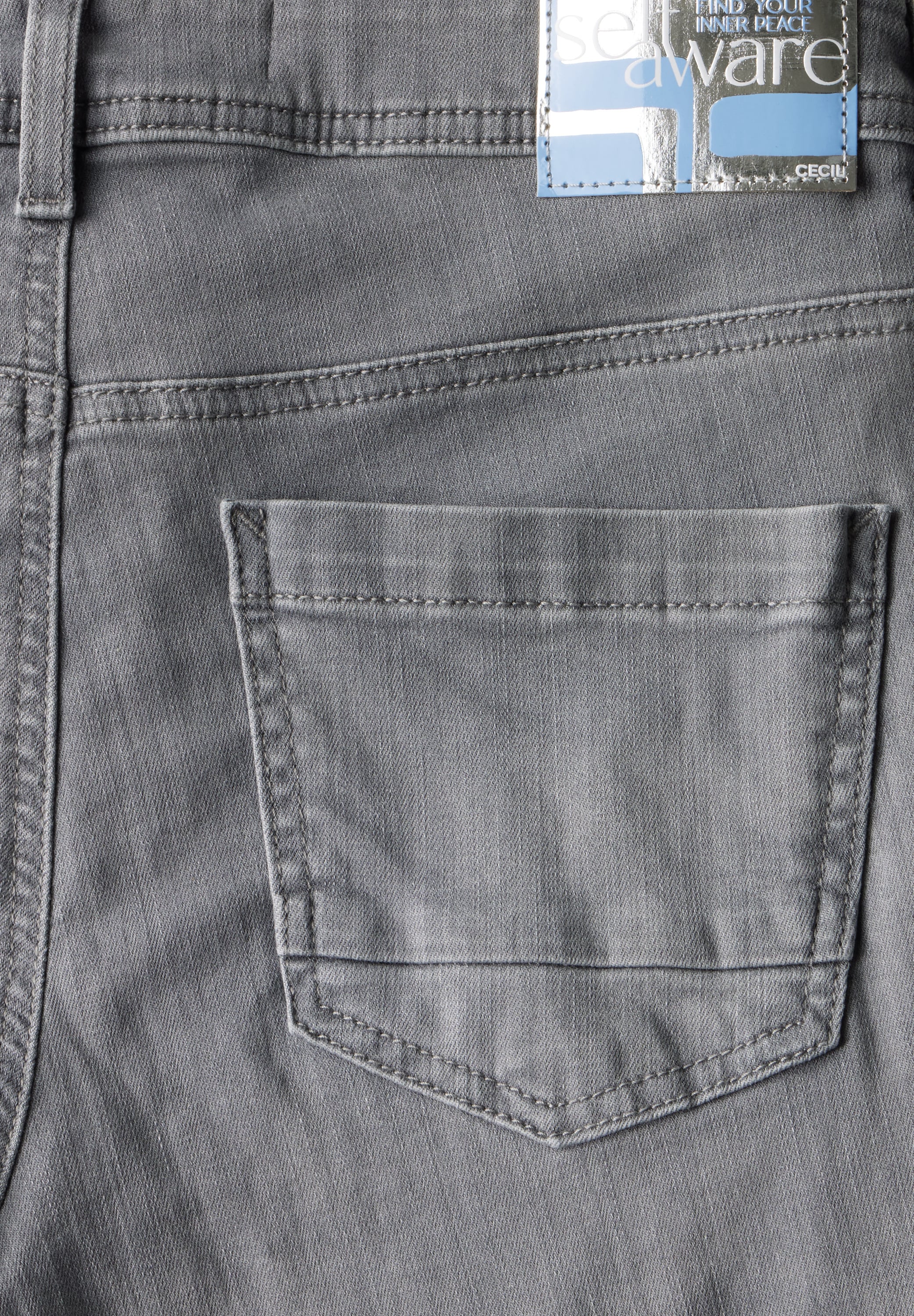 Cecil Slim-fit-Jeans, mit hellgrauer Waschung