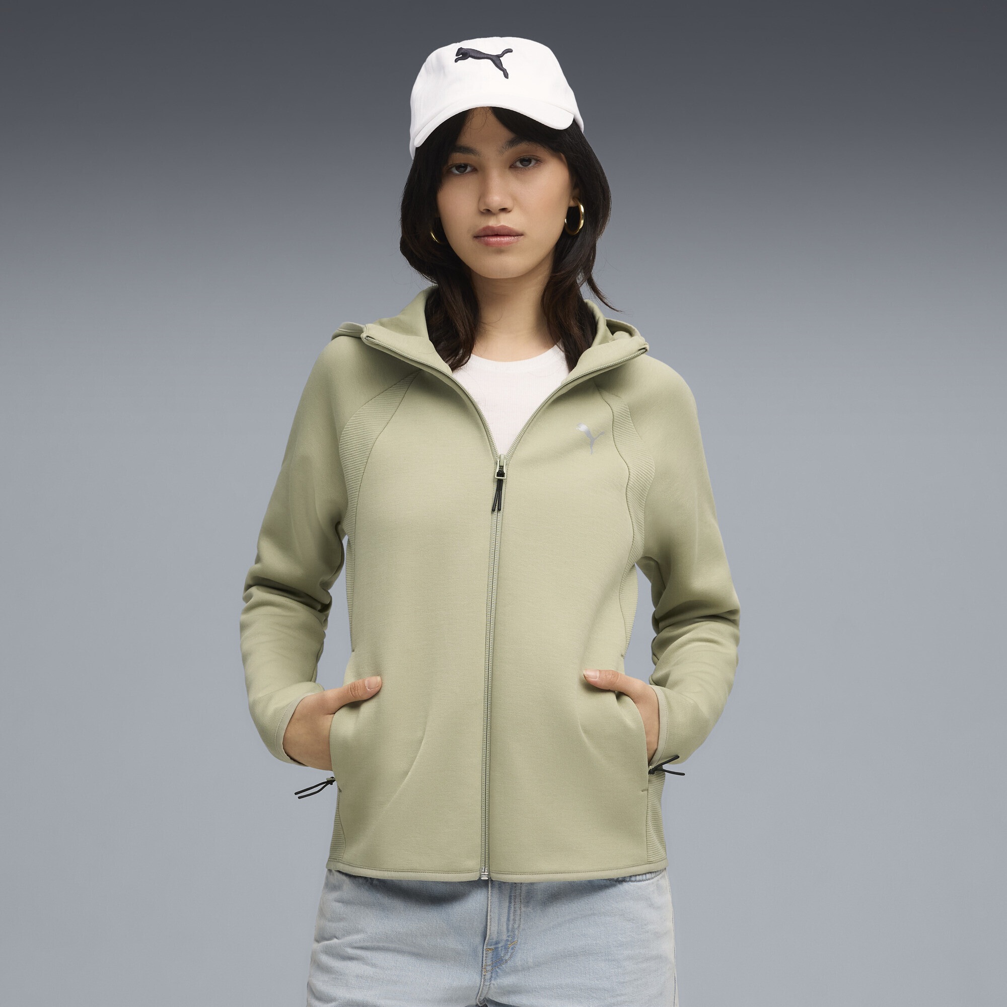 PUMA Sweatjacke »EvoStripe Kapuzenjacke Damen«