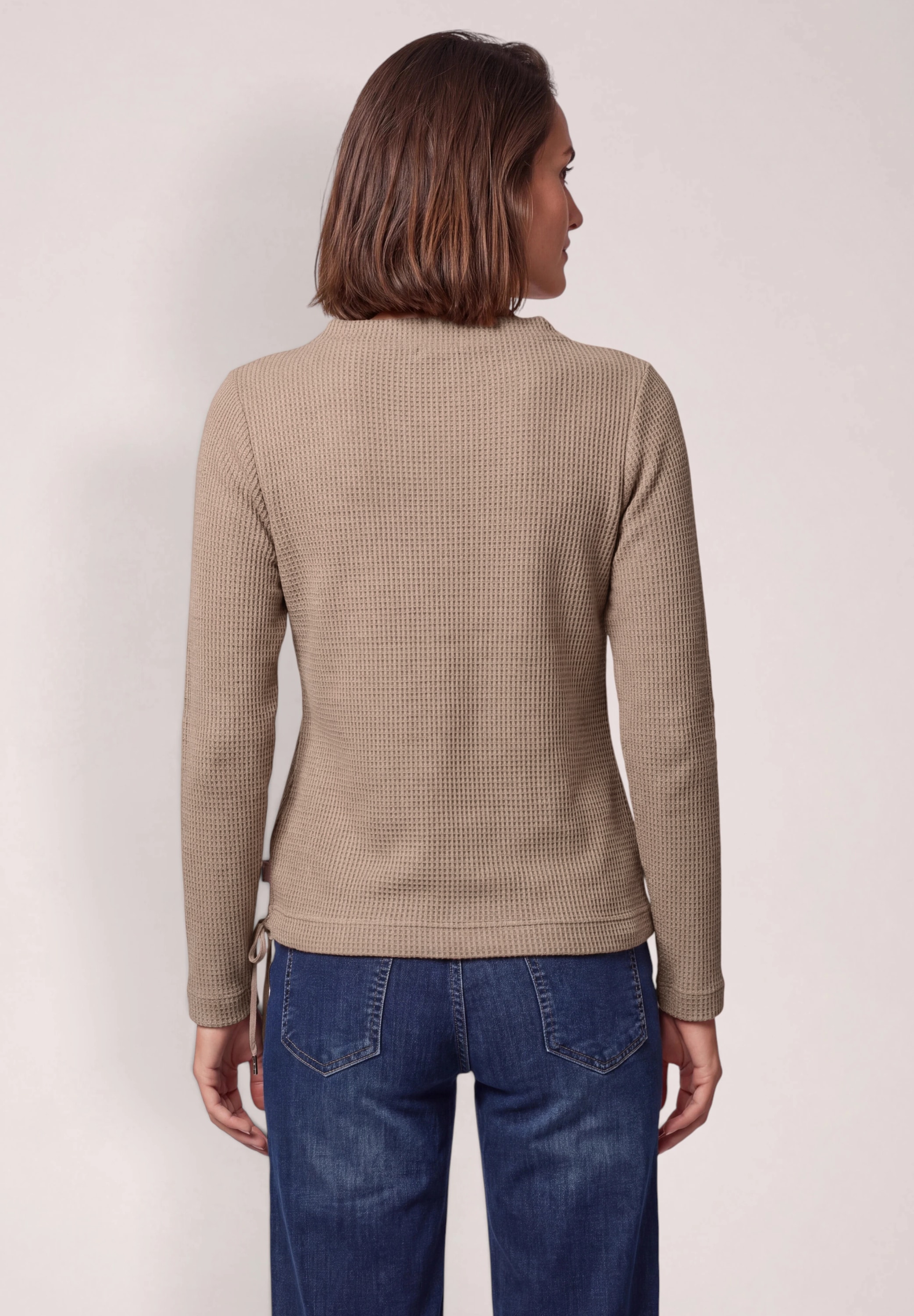 Cecil Langarmshirt aus softem Materialmix