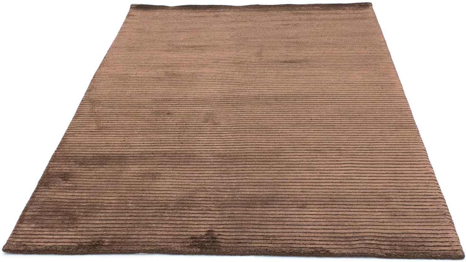 Wollteppich »Nepal Teppich handgeknüpft braun«, rechteckig, handgeknüpft