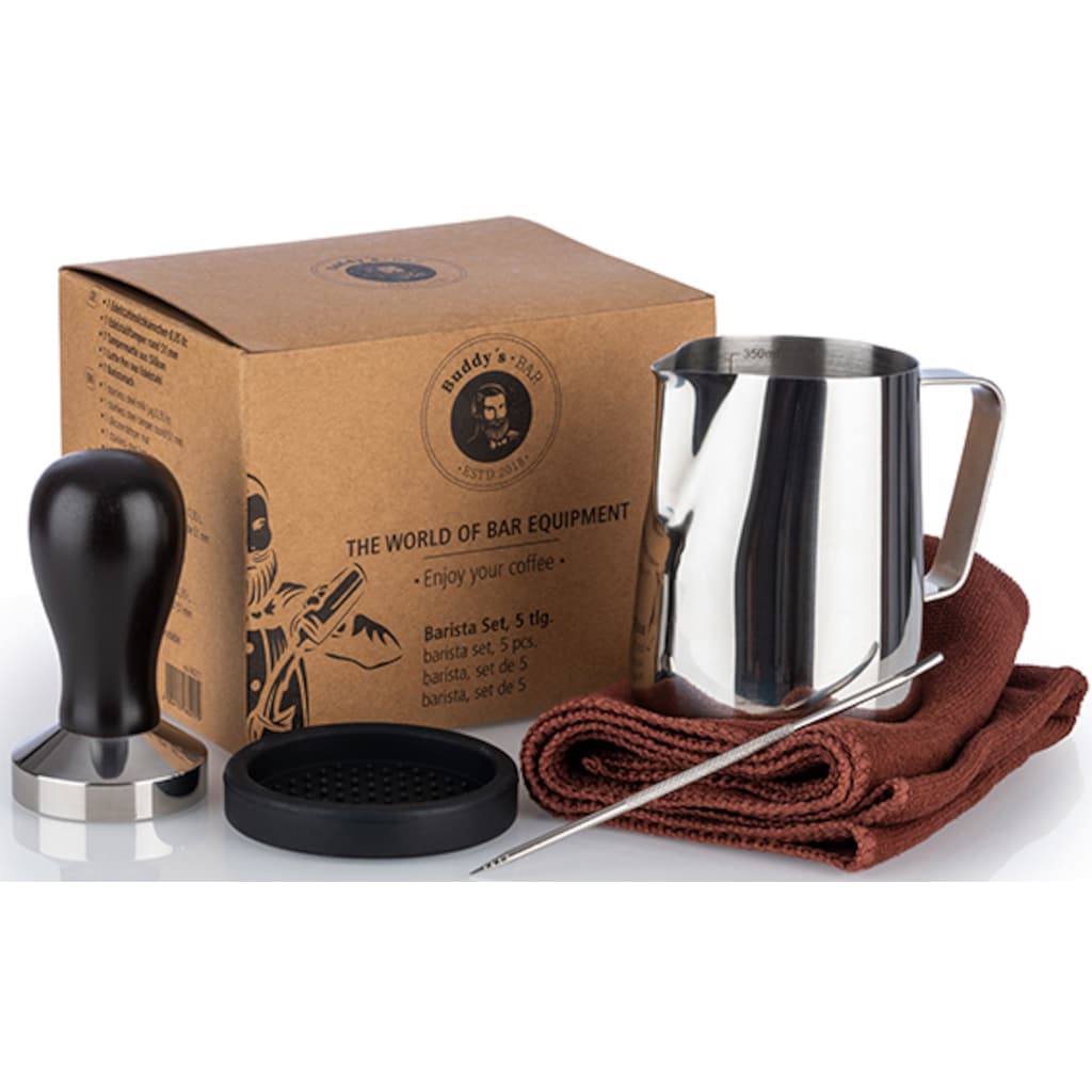 Buddy's Barista-Set »Buddy´s Bar - Barista Edition, Premium«, (Set, 5 tlg.)