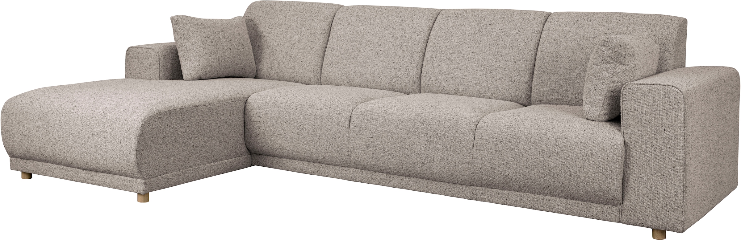 Home affaire Ecksofa »LEMPS wahlweise Recamiere links oder rechts L-Form«, incl. Zierkissen, Stellmaße 297x162 cm
