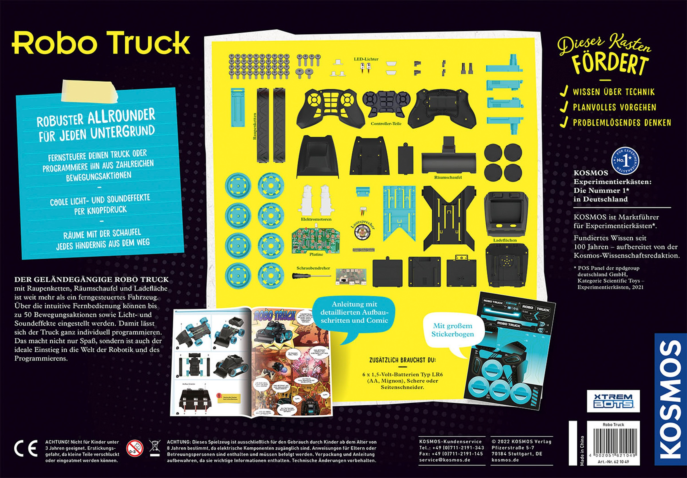 Kosmos Experimentierkasten »Robo-Truck, Der programmierbare Action-Bot«