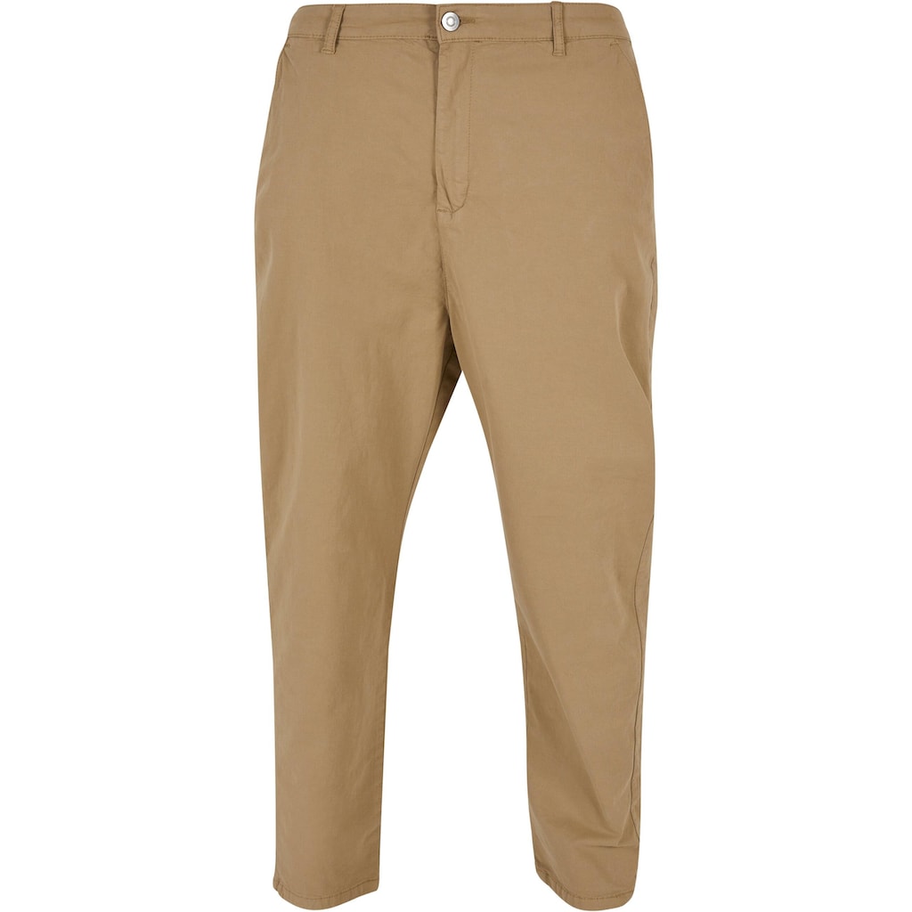 URBAN CLASSICS Stoffhose »Urban Classics Herren Cropped Chino Pants«, (1 tlg.)