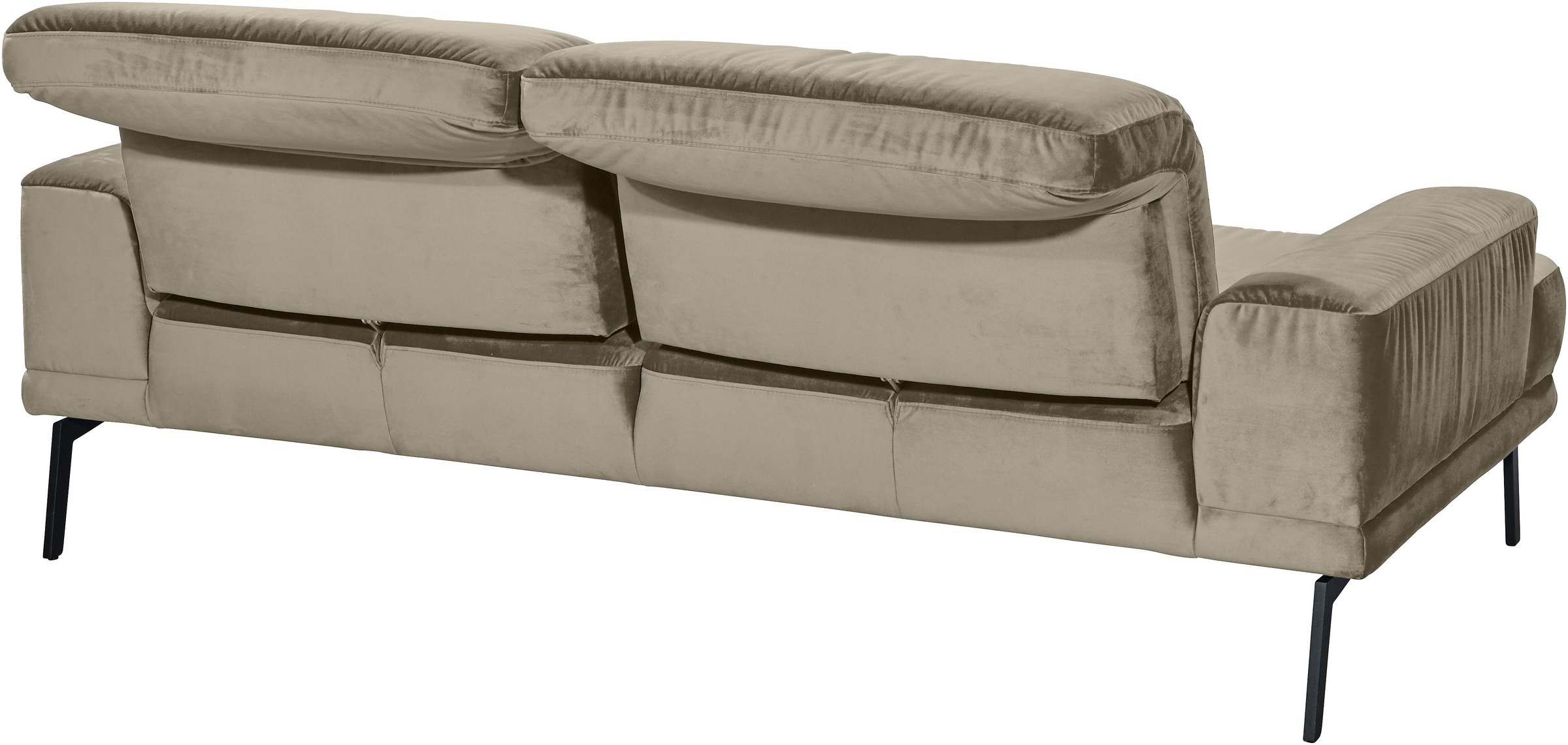Musterring 3-Sitzer »MR 4580«, inkl. Kopf- und Sitztiefenverstellung, Fuß schwarz, B228 x T103 cm