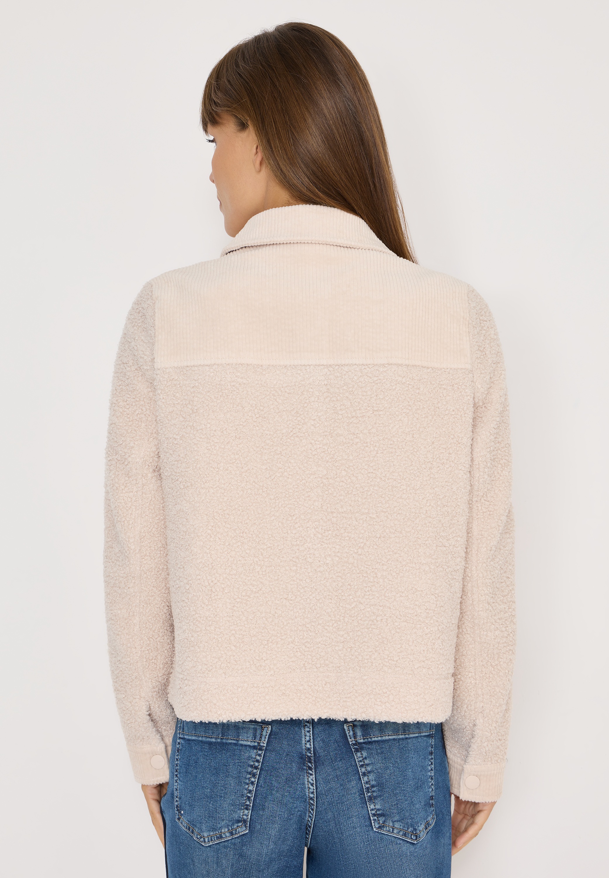 Cecil Fellimitatjacke ohne Kapuze mit Knopfleiste günstig online kaufen