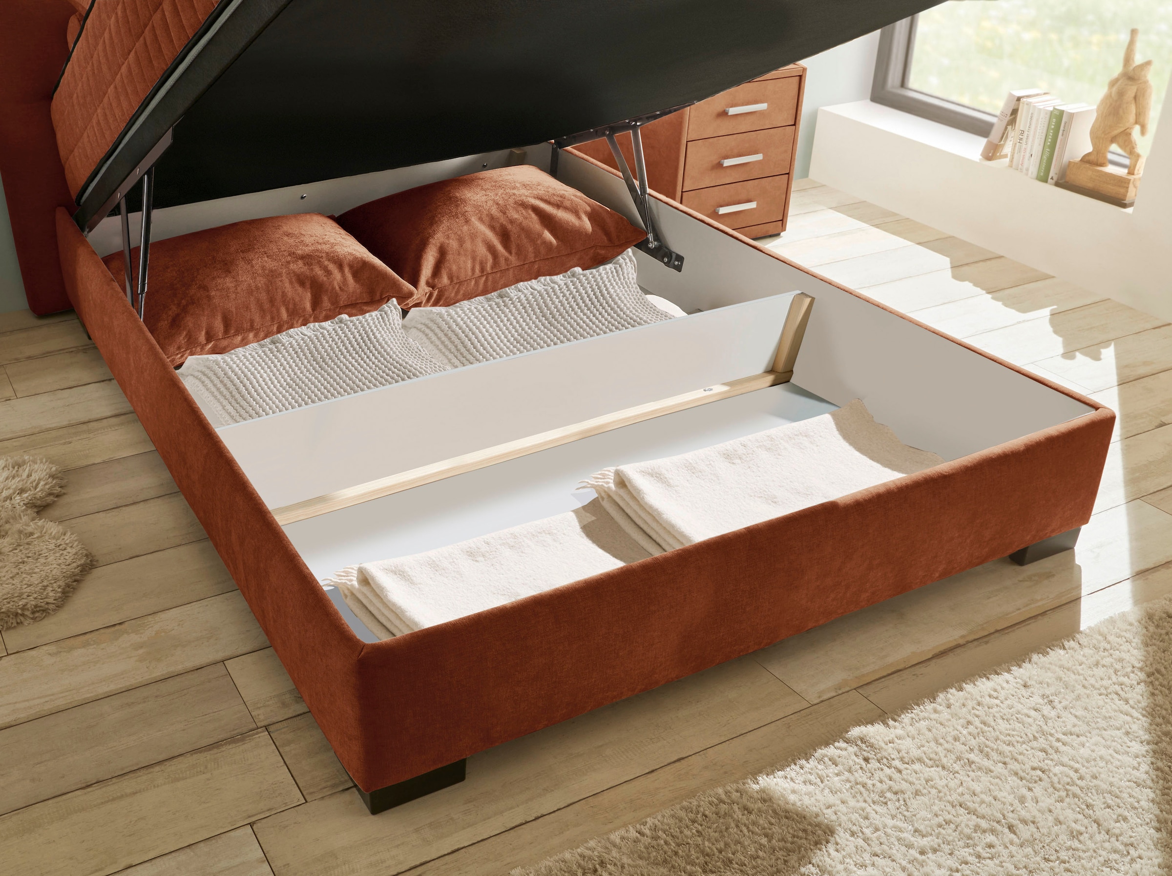 ED EXCITING DESIGN Boxbett »Nagol« mit Bettkasten, mit Wendematratze, erhältlich in verschiedenen Breiten