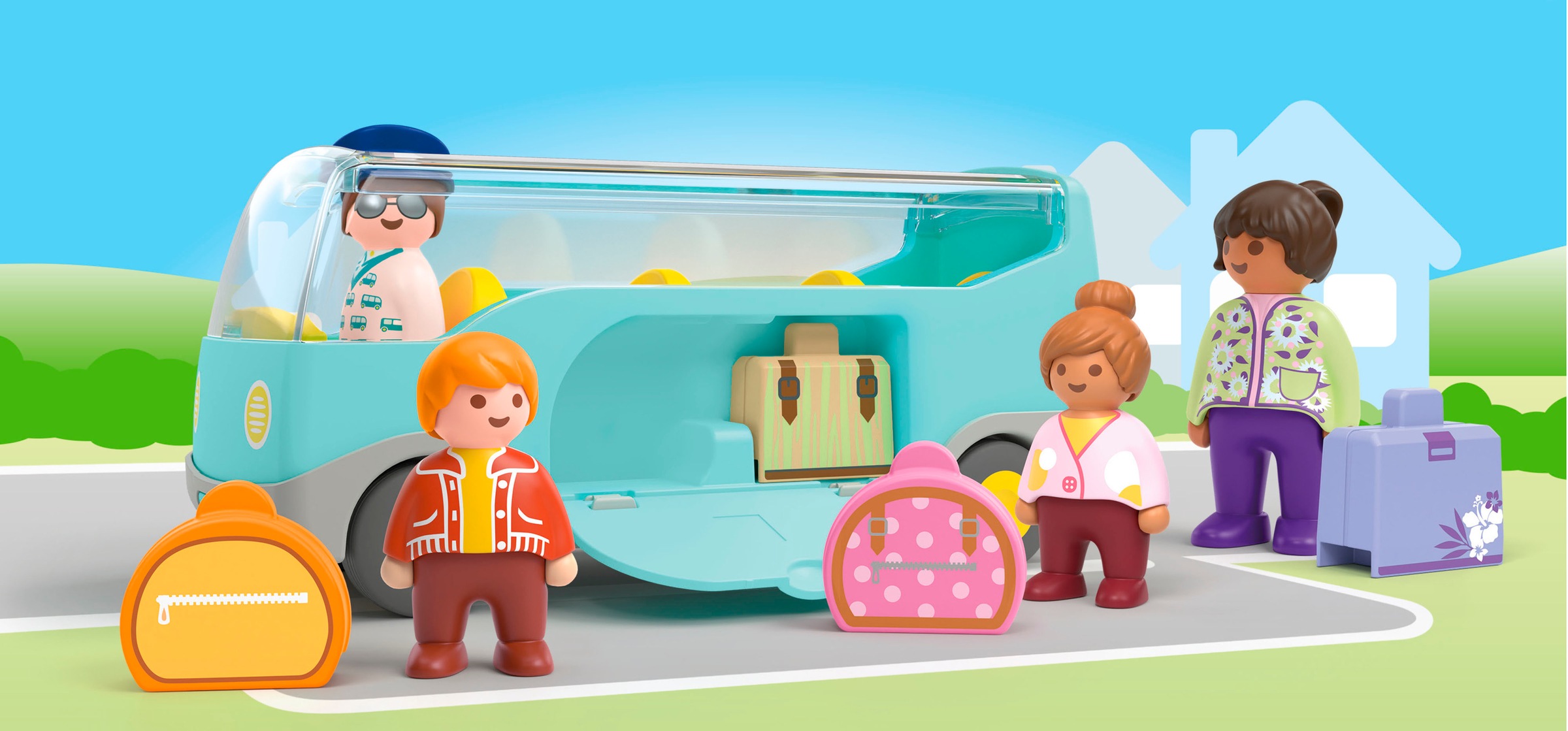 Playmobil® Konstruktions-Spielset »Reisebus (71682), JUNIOR«, (9 St.), Made in Europe